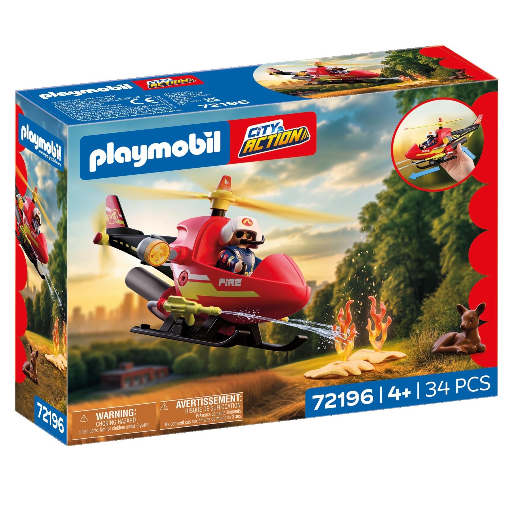 PLAYMOBIL 72196 City Action - Hélicoptère de Pompier