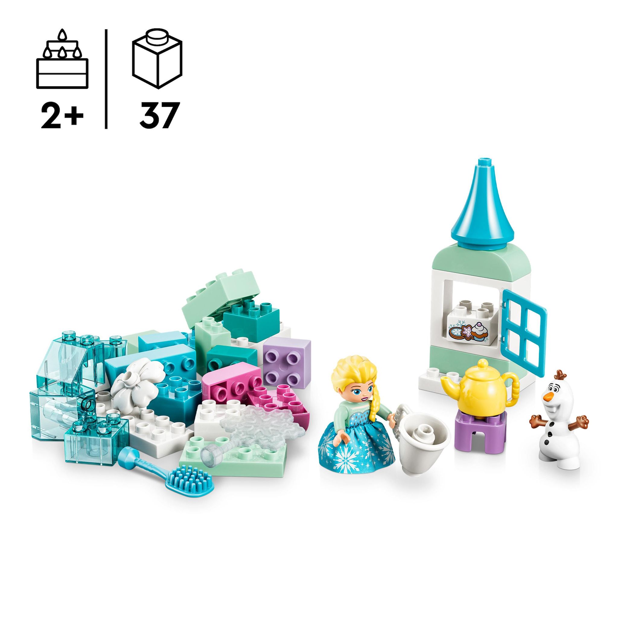 Voir la diapositive 3 : LEGO LEGO DUPLO | Disney 10462 Boîte Créative La Reine des Neiges avec Elsa et Olaf - Motricité