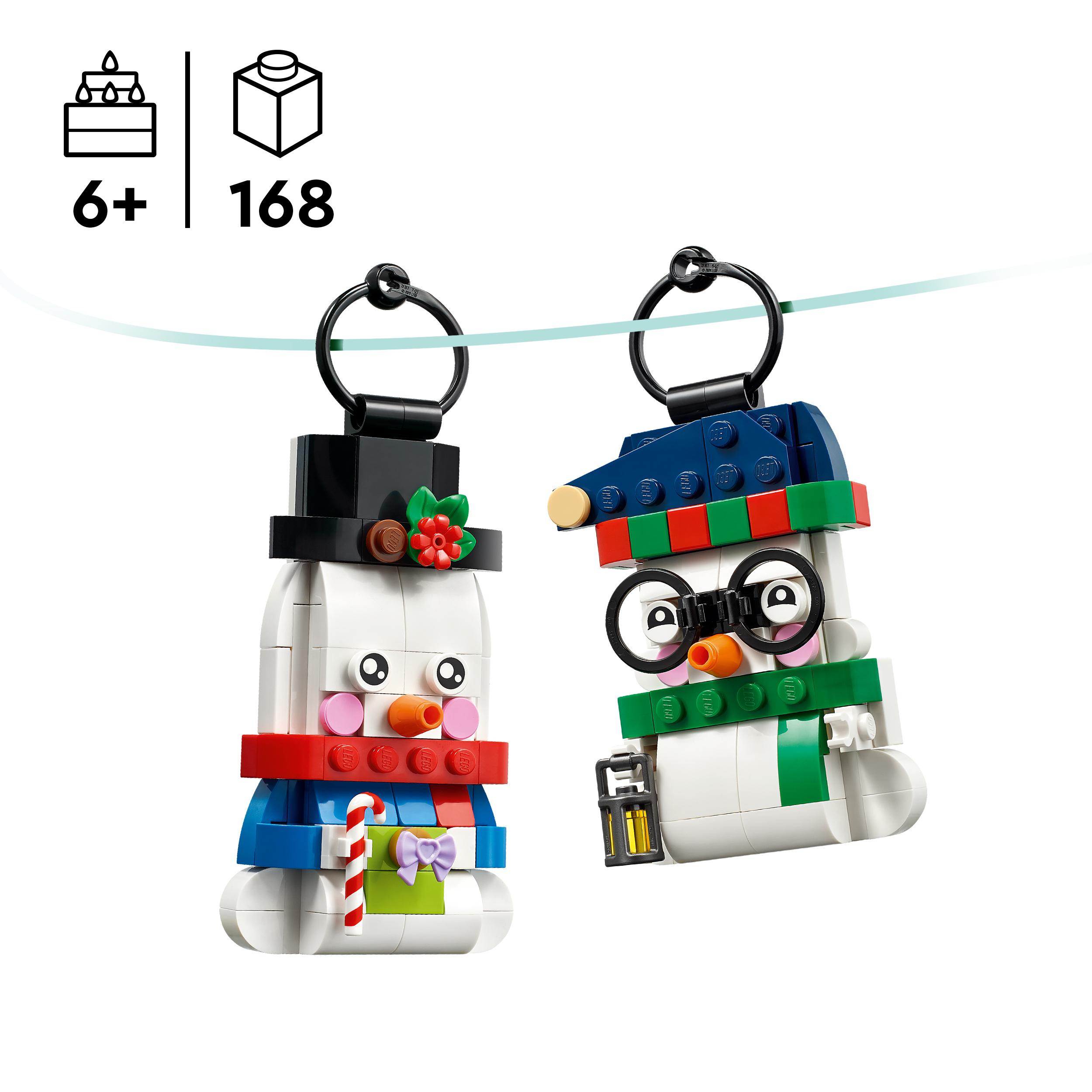 Voir la diapositive 3 : LEGO 40812 - Les bonhommes de neige décoratifs