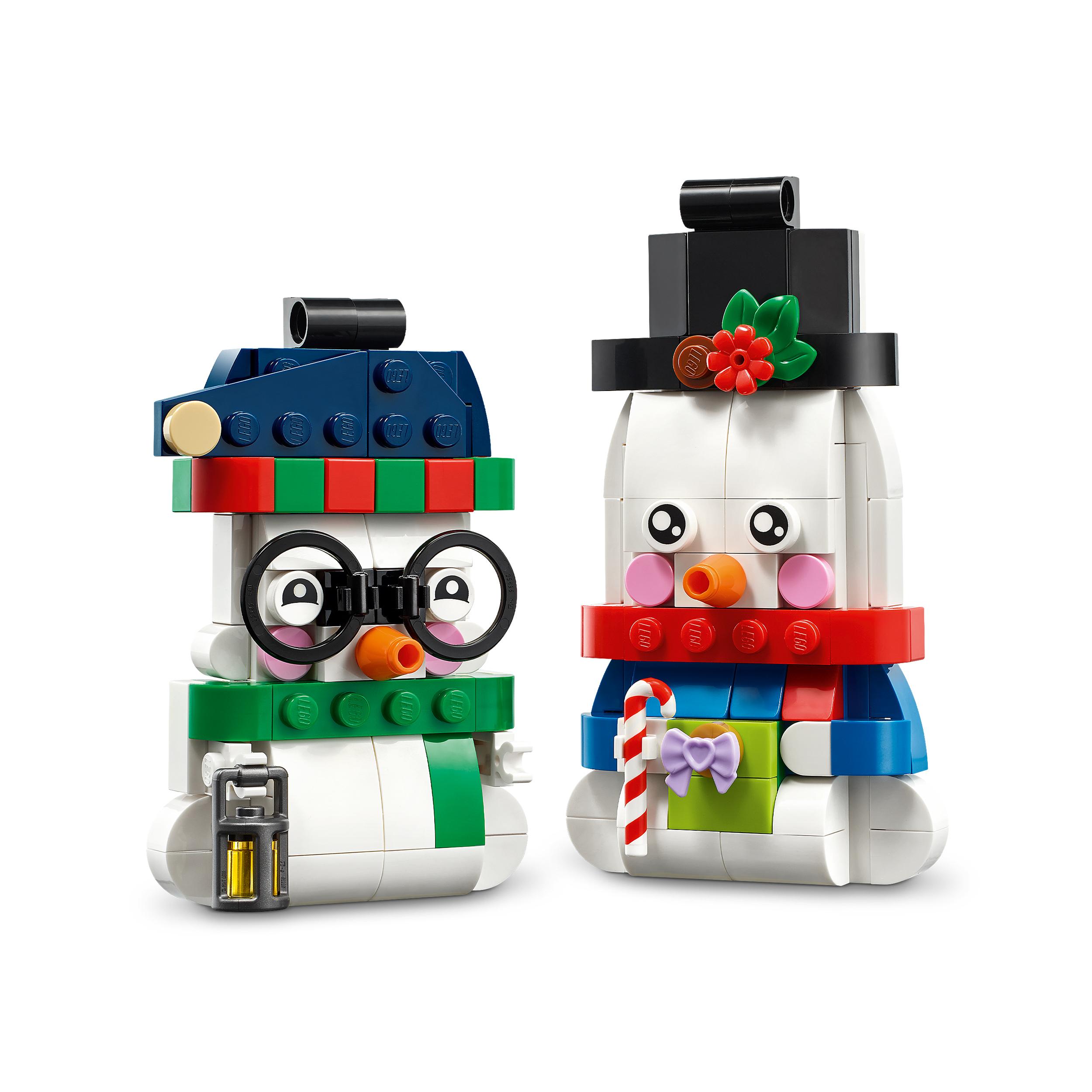 Voir la diapositive 4 : LEGO 40812 - Les bonhommes de neige décoratifs
