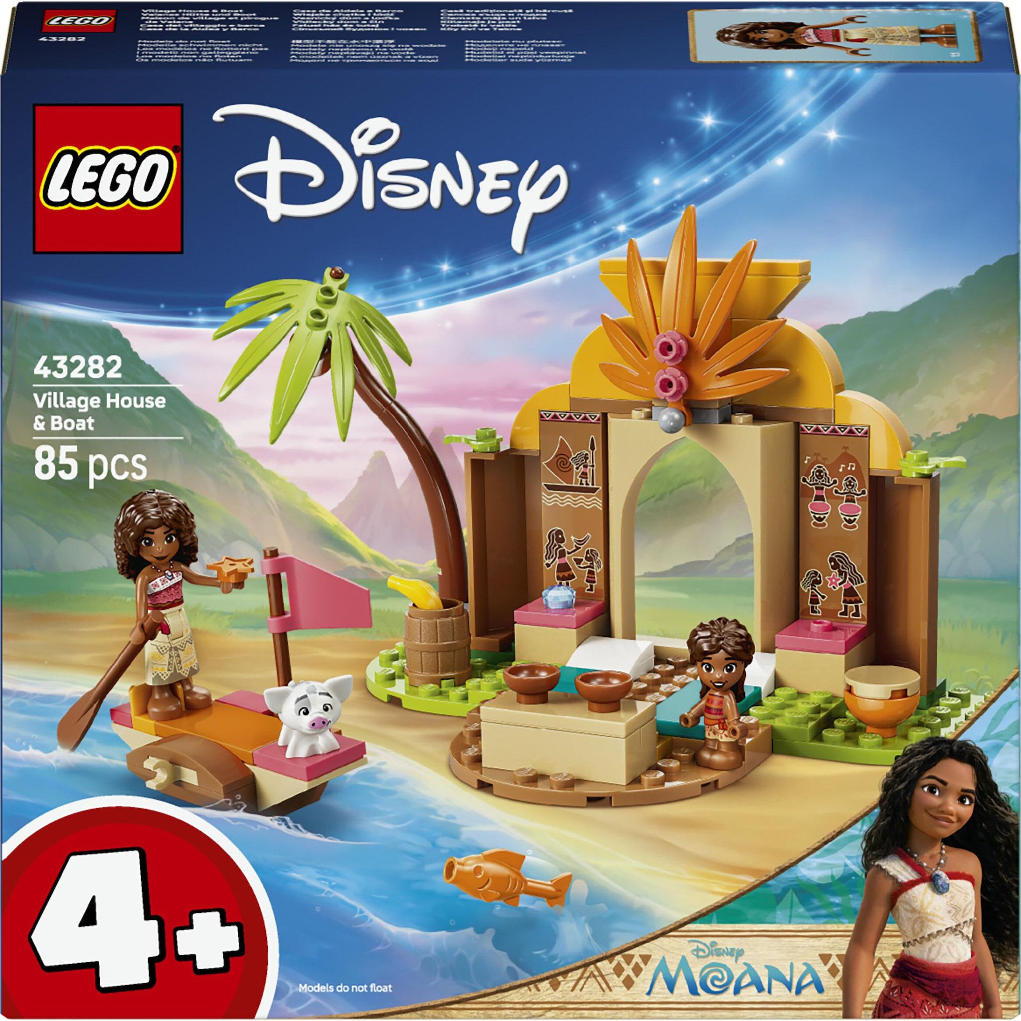 LEGO Disney Princess 43282 - Maison de village et pirogue de Vaiana