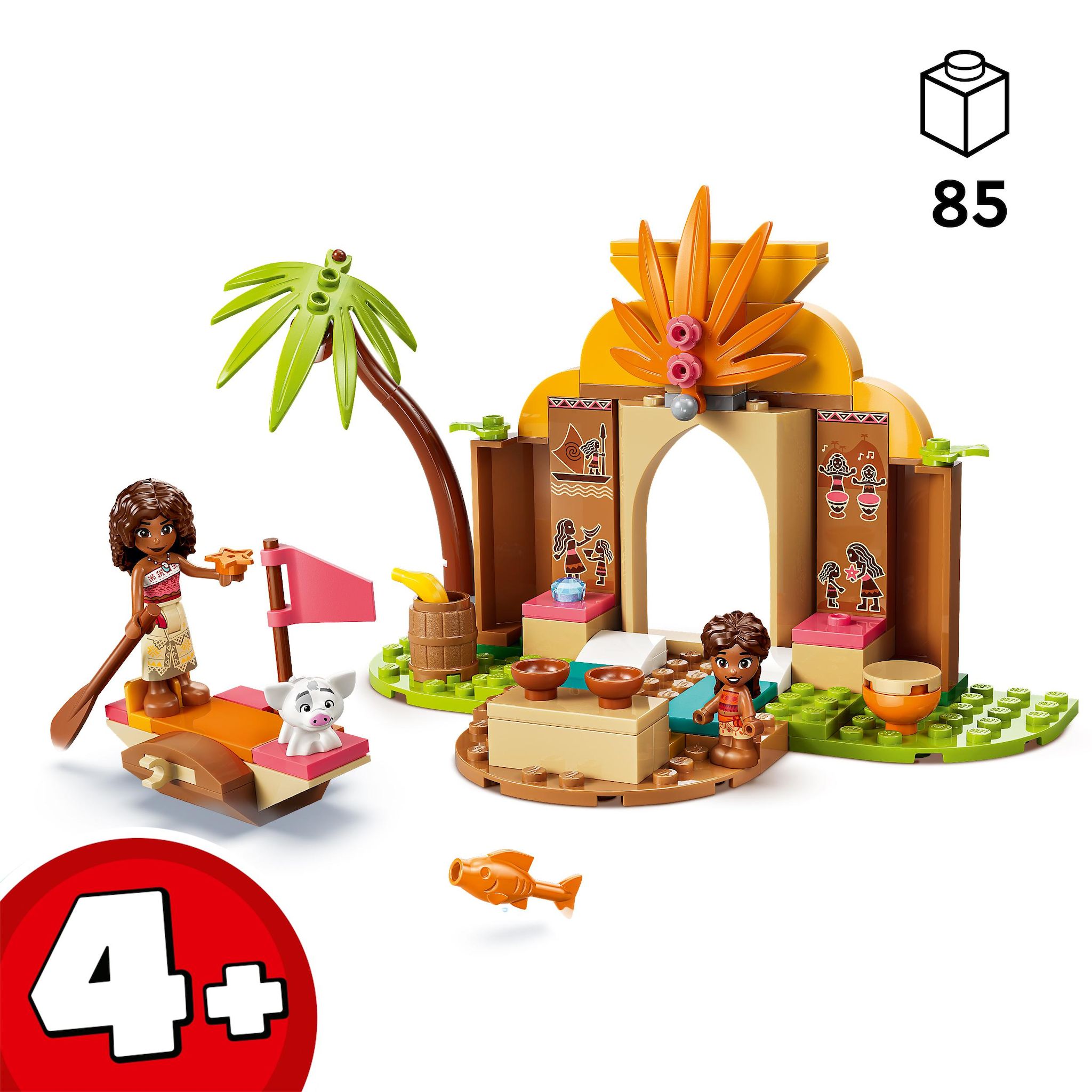 Voir la diapositive 3 : LEGO Disney Princess 43282 - Maison de village et pirogue de Vaiana