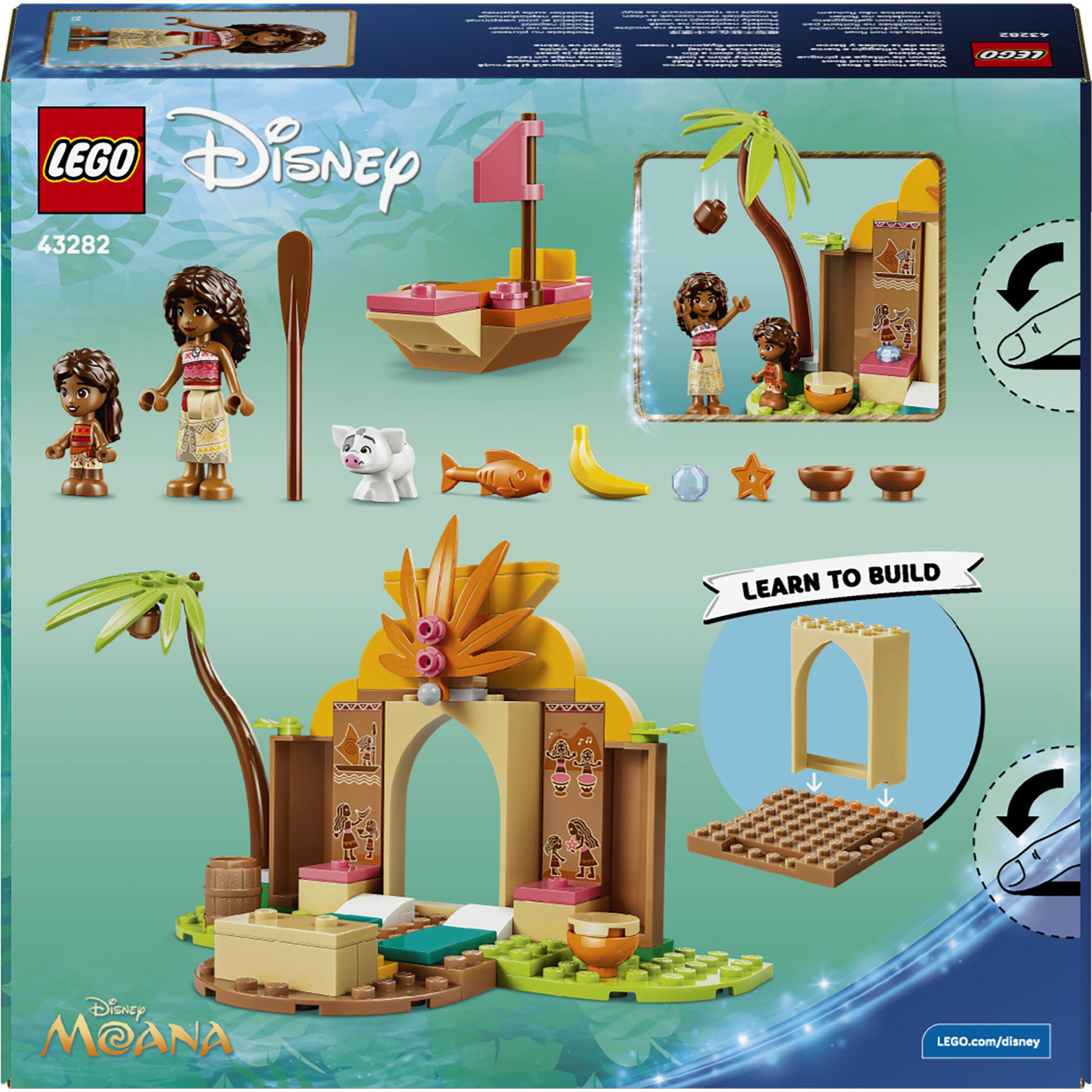 Voir la diapositive 7 : LEGO LEGO ǀ Disney Vaiana 43282 Maison de Village et Pirogue de Vaiana - Jouet Bateau 4 ans