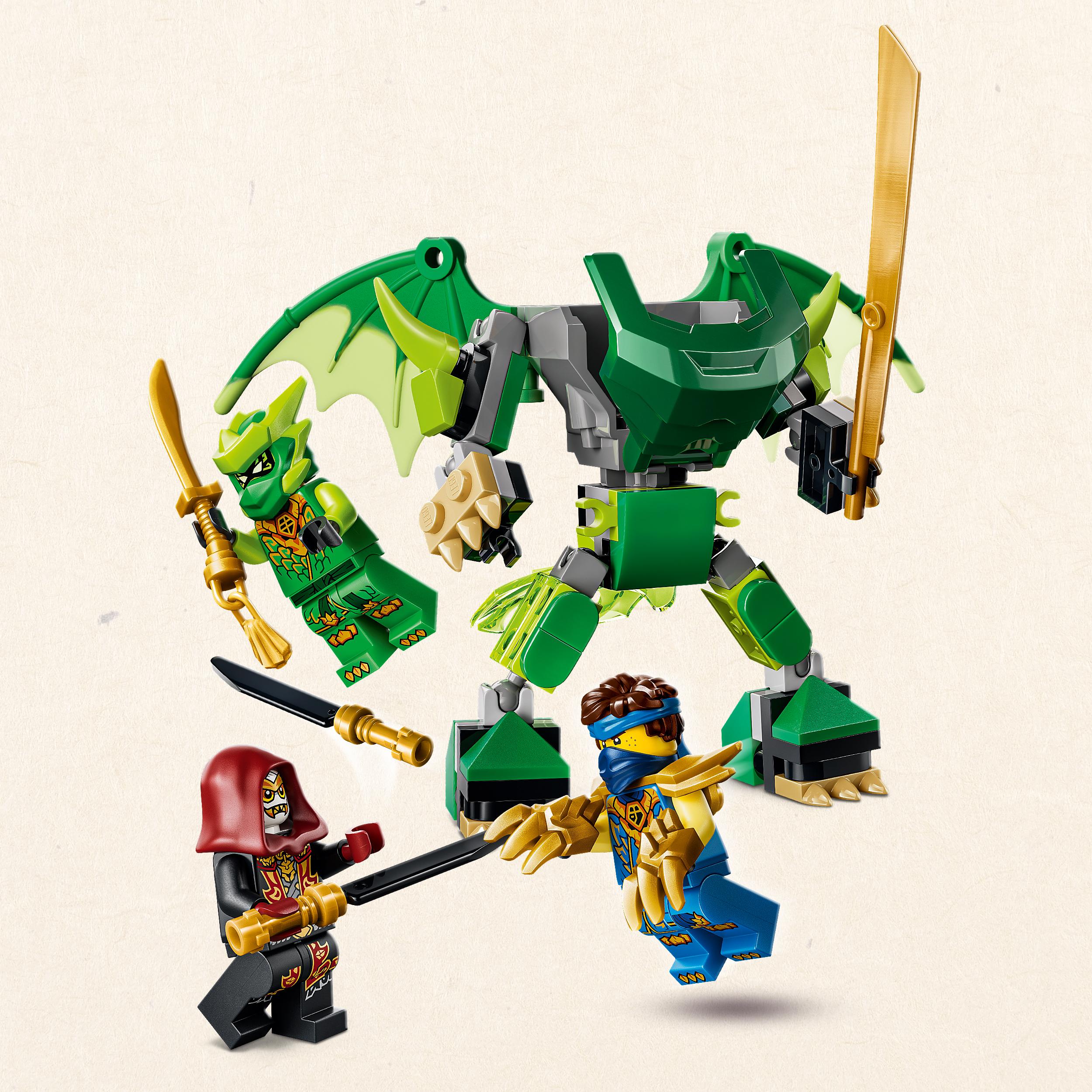Voir la diapositive 4 : LEGO LEGO NINJAGO 71862 Pack de Combat : le Robot Dragon de Lloyd - Jeu Ninja 6 ans - Cadeau