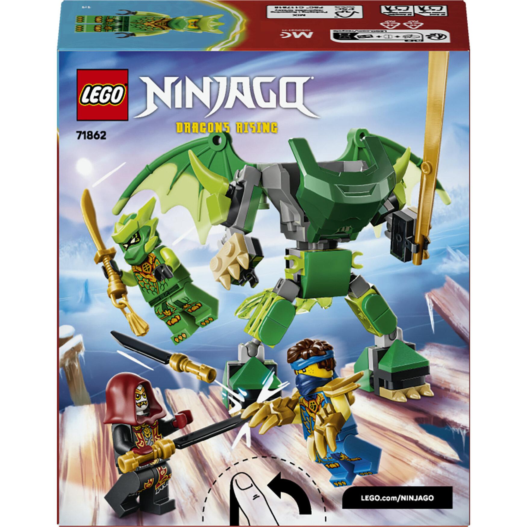Voir la diapositive 7 : LEGO LEGO NINJAGO 71862 Pack de Combat : le Robot Dragon de Lloyd - Jeu Ninja 6 ans - Cadeau