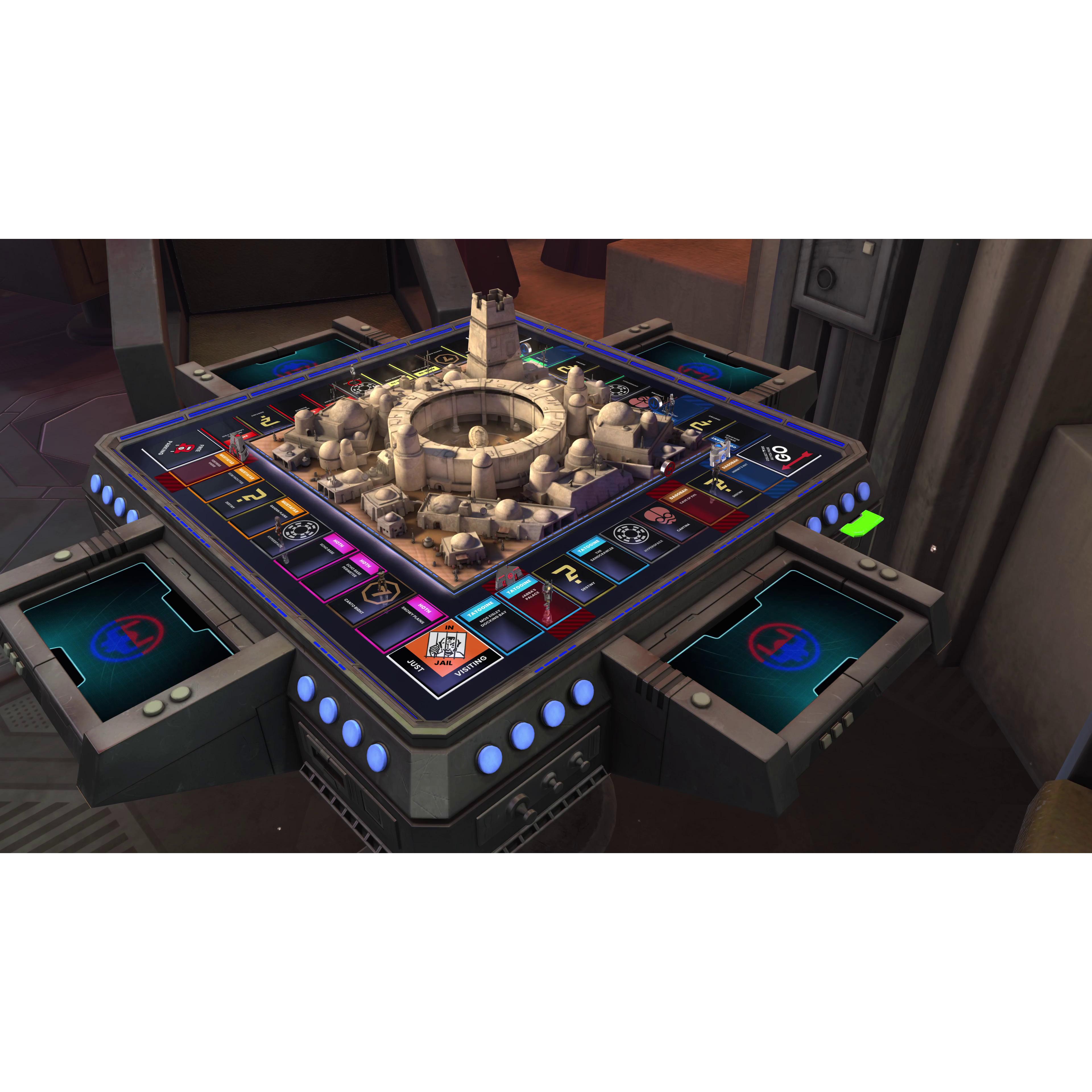 Voir la diapositive 2 : Monopoly Star Wars Heroes Vs Villains PS5