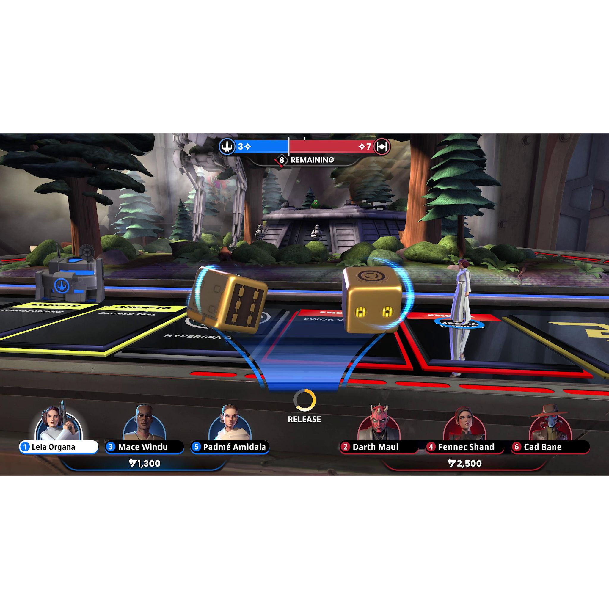 Voir la diapositive 3 : Monopoly Star Wars Heroes Vs Villains PS5