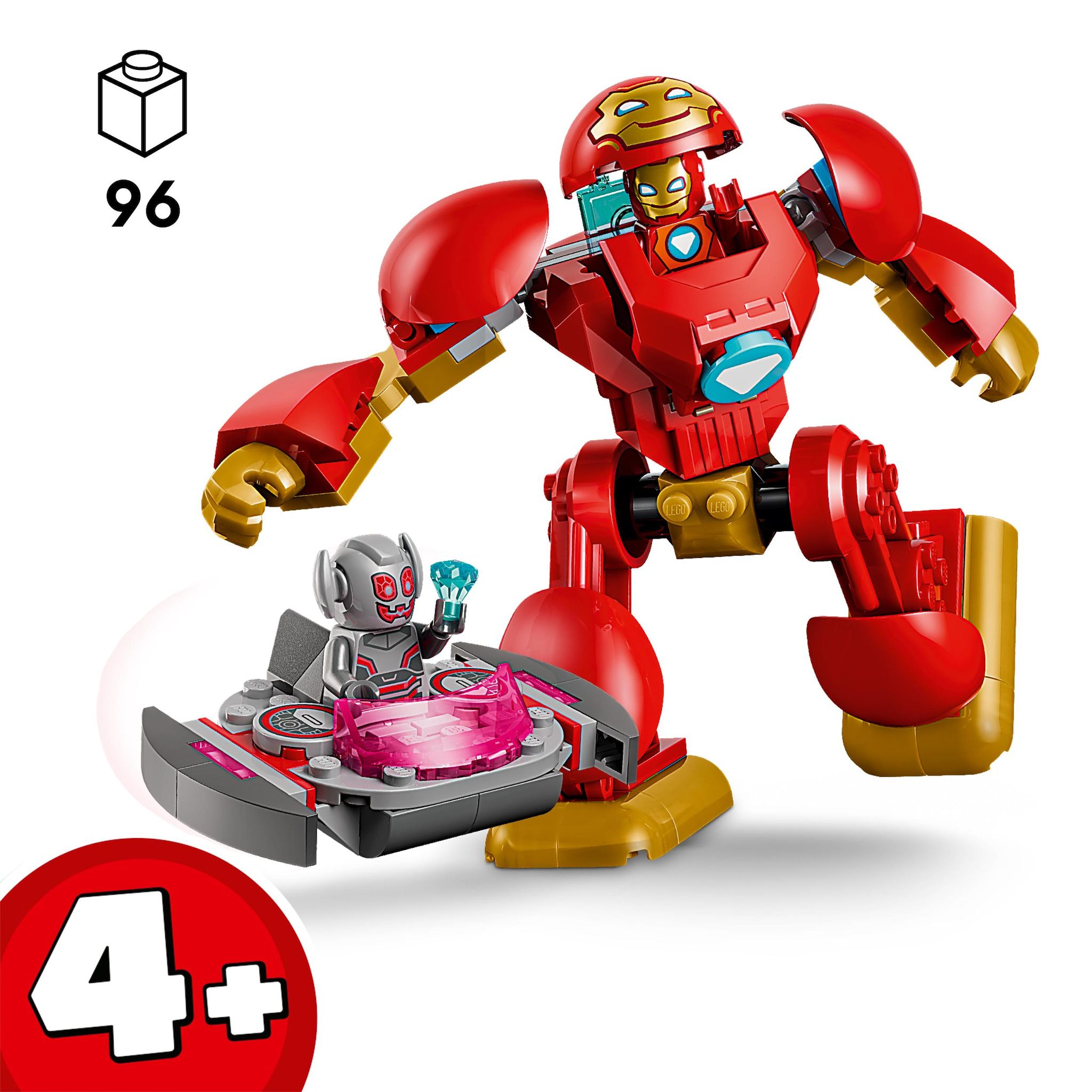 Voir la diapositive 3 : LEGO Marvel 11209 - Ultron vs Iron Man Disney Junior