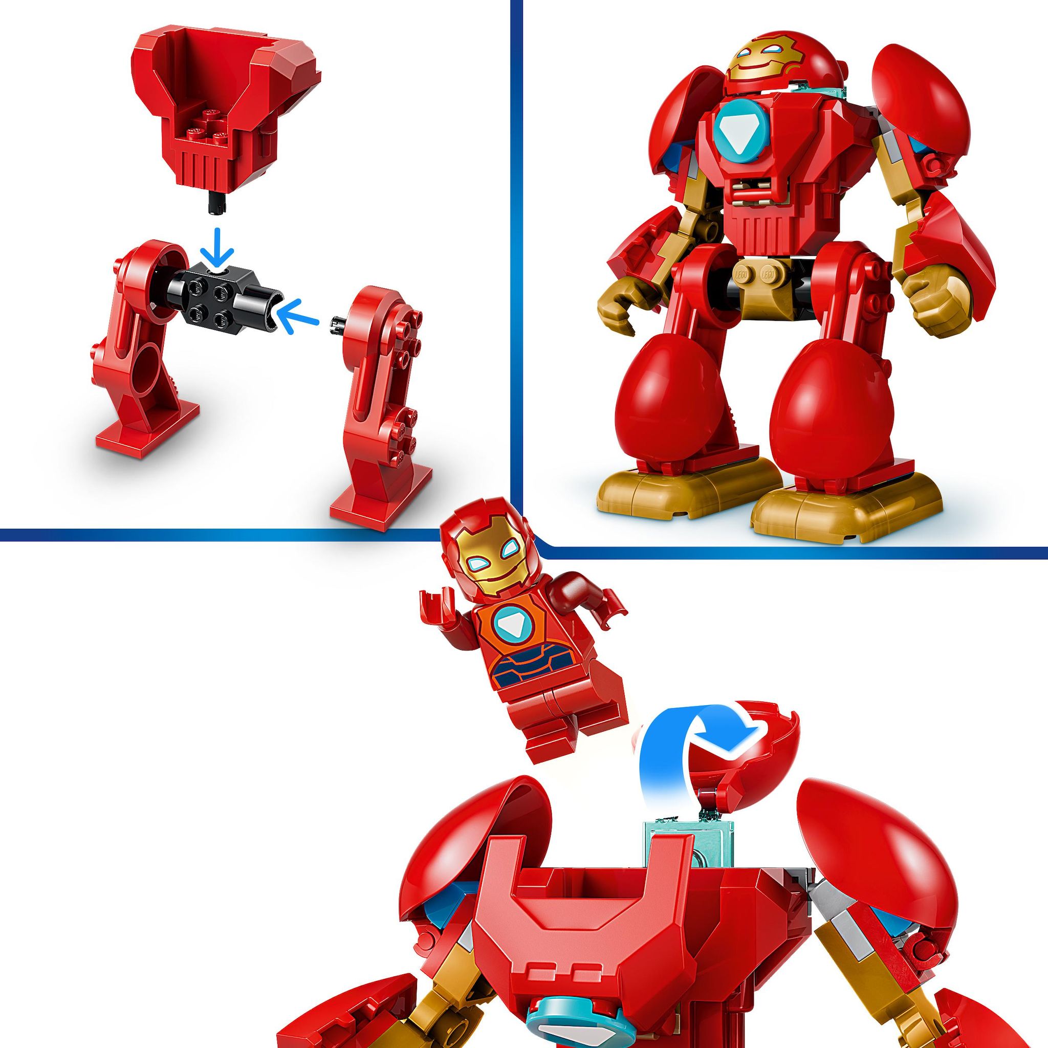 Voir la diapositive 4 : LEGO Marvel 11209 - Ultron vs Iron Man Disney Junior