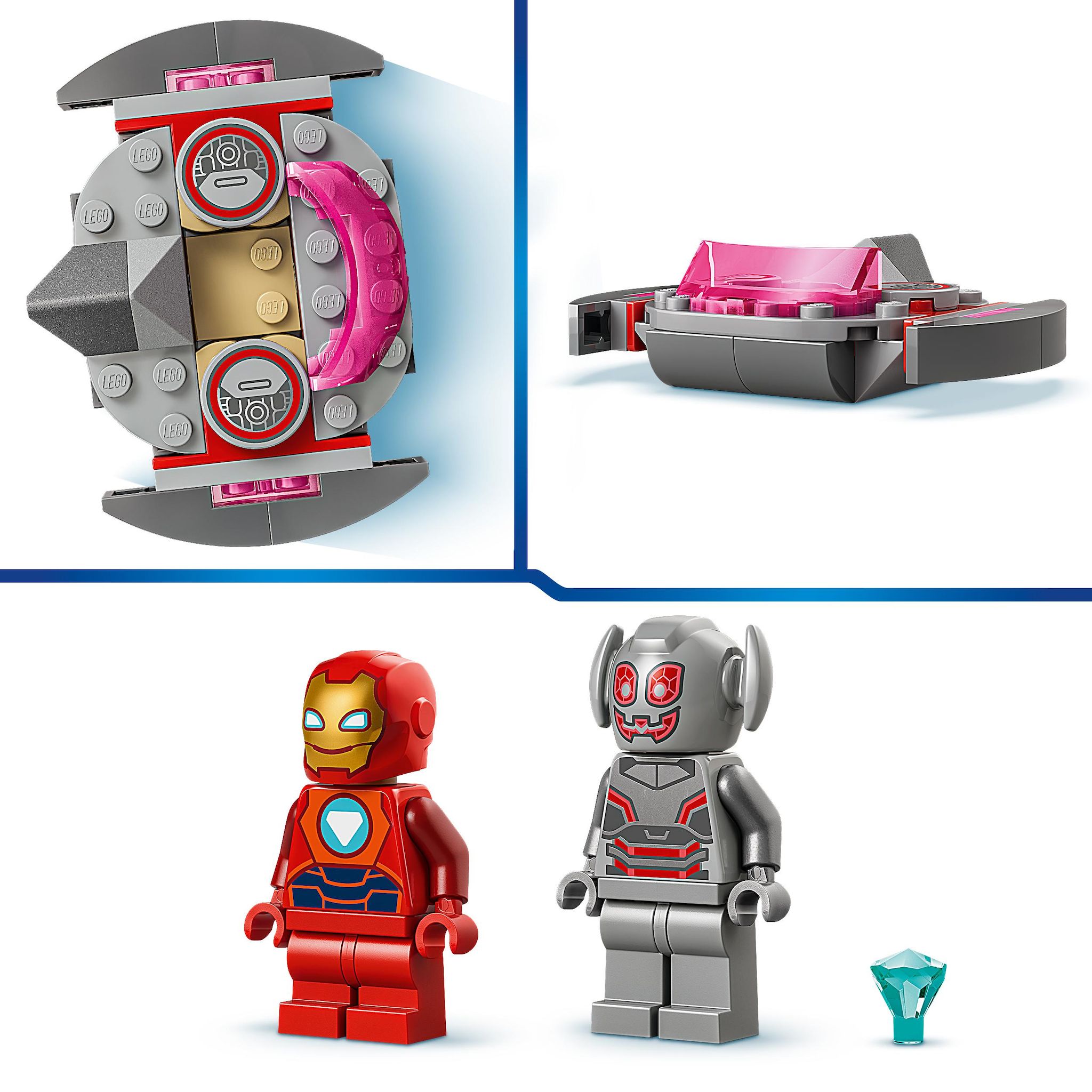 Voir la diapositive 5 : LEGO Marvel 11209 - Ultron vs Iron Man Disney Junior