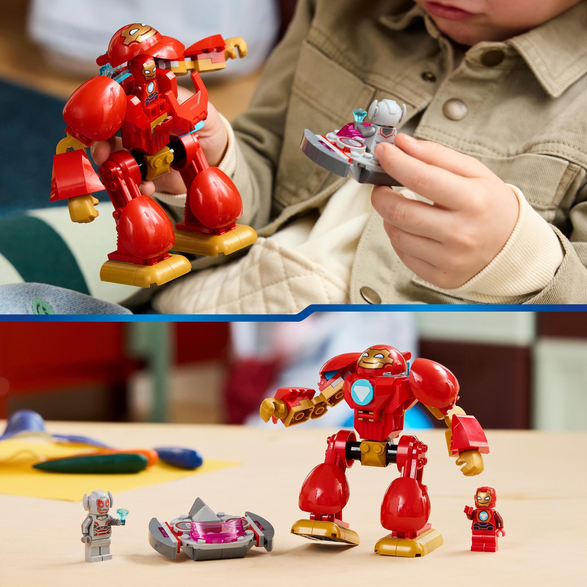 Voir la diapositive 6 : LEGO Marvel 11209 - Ultron vs Iron Man Disney Junior