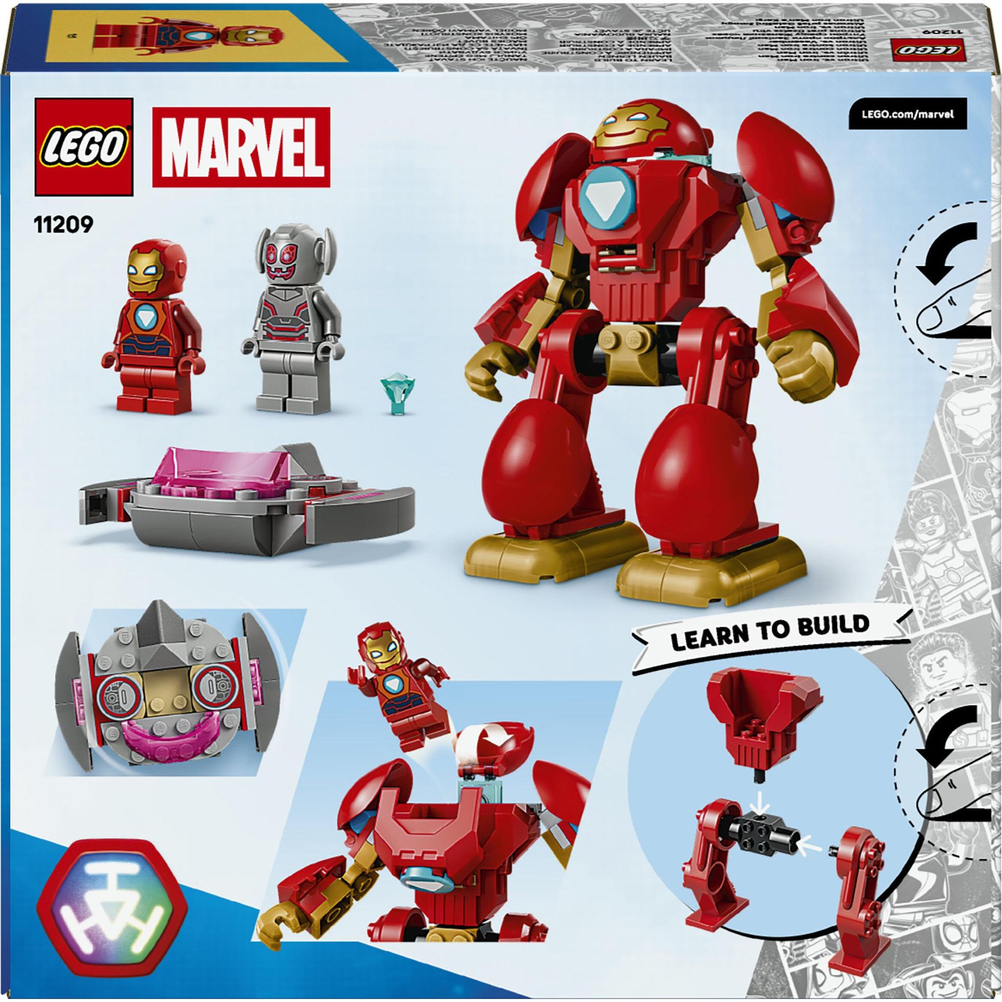 Voir la diapositive 7 : LEGO Marvel 11209 - Ultron vs Iron Man Disney Junior
