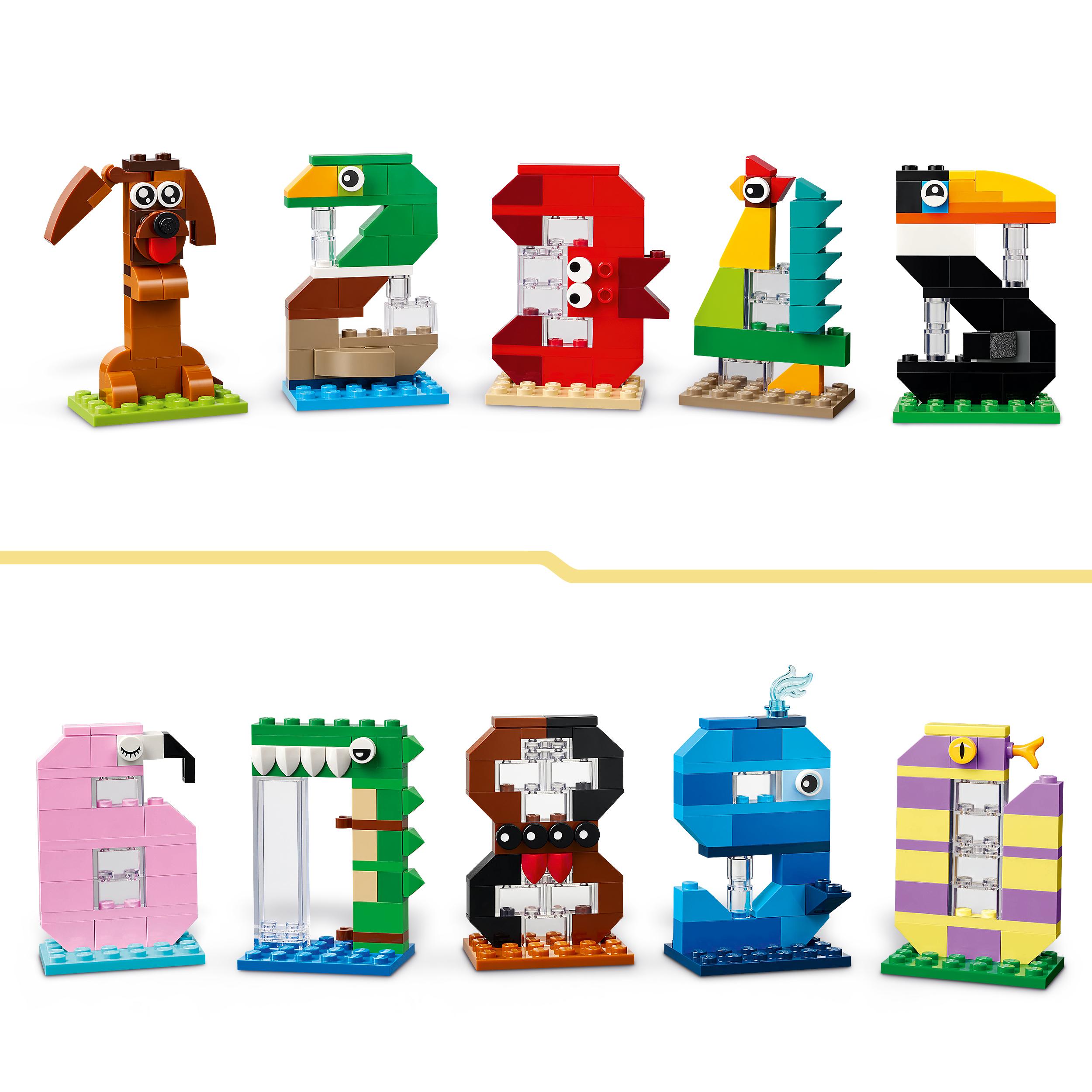 Voir la diapositive 4 : LEGO LEGO 40807 Les Chiffres d’Anniversaire - Figurines de Gâteau Animaux à Construire - Déco
