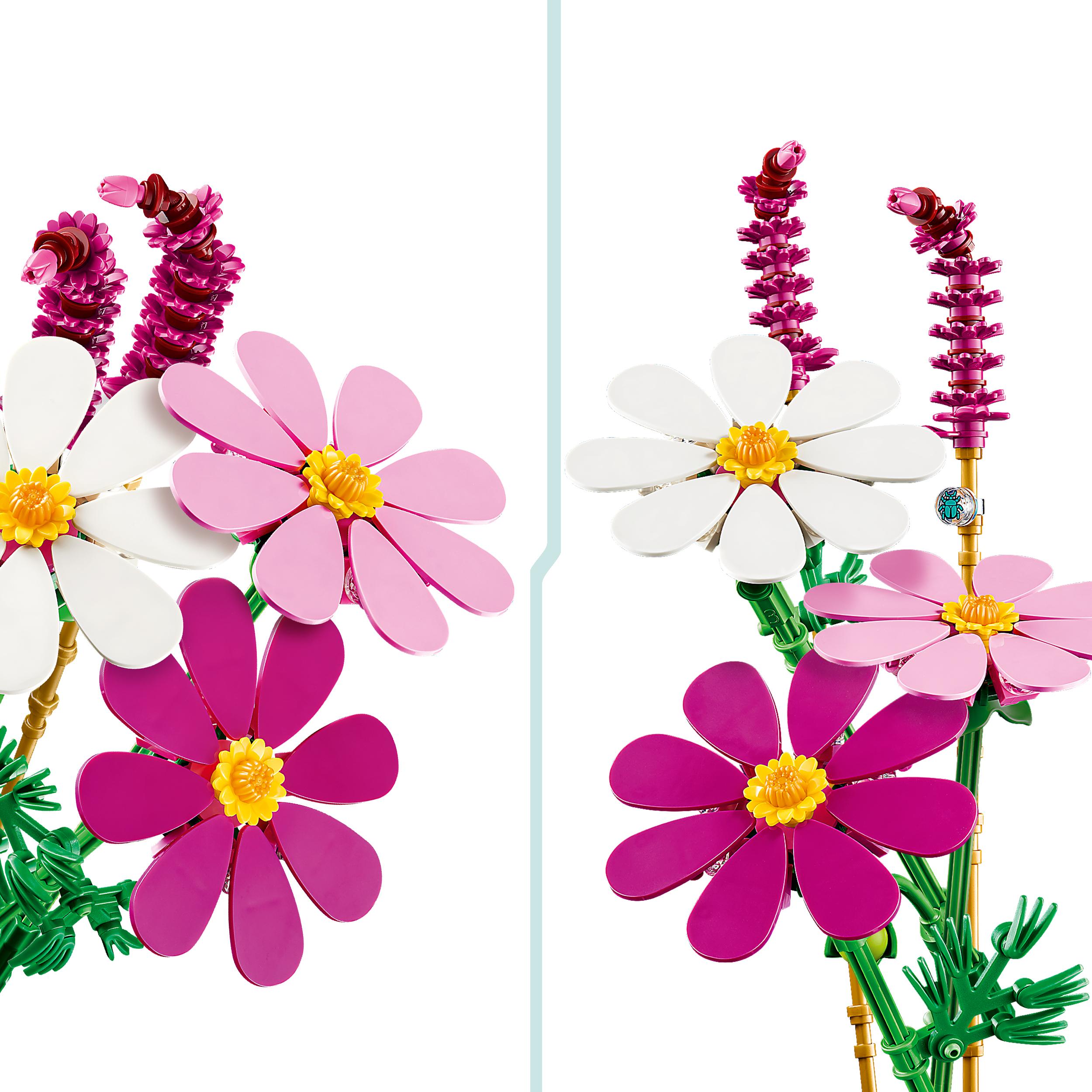 Voir la diapositive 4 : LEGO LEGO Botanicals 11514 Les Cosmos - Set de Petit Bouquet Artificiel dès 9 ans - Décoration