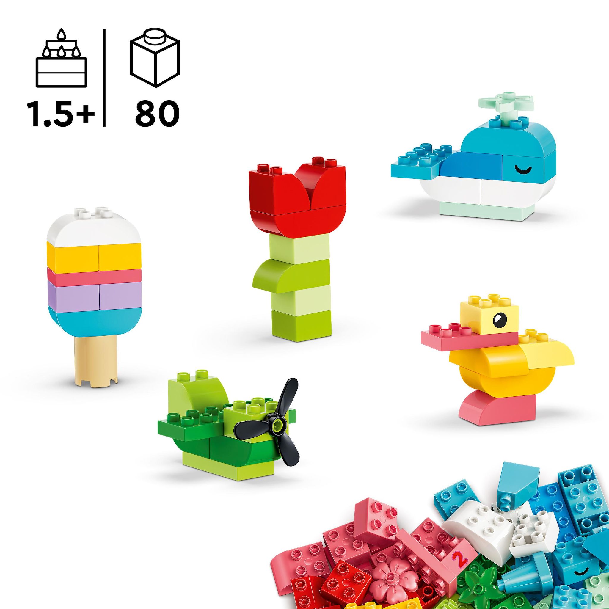 Voir la diapositive 3 : LEGO LEGO DUPLO Classic 10479 Boîte Créative Colorée - Jeu Éducatif 18 mois - Motricité Fine