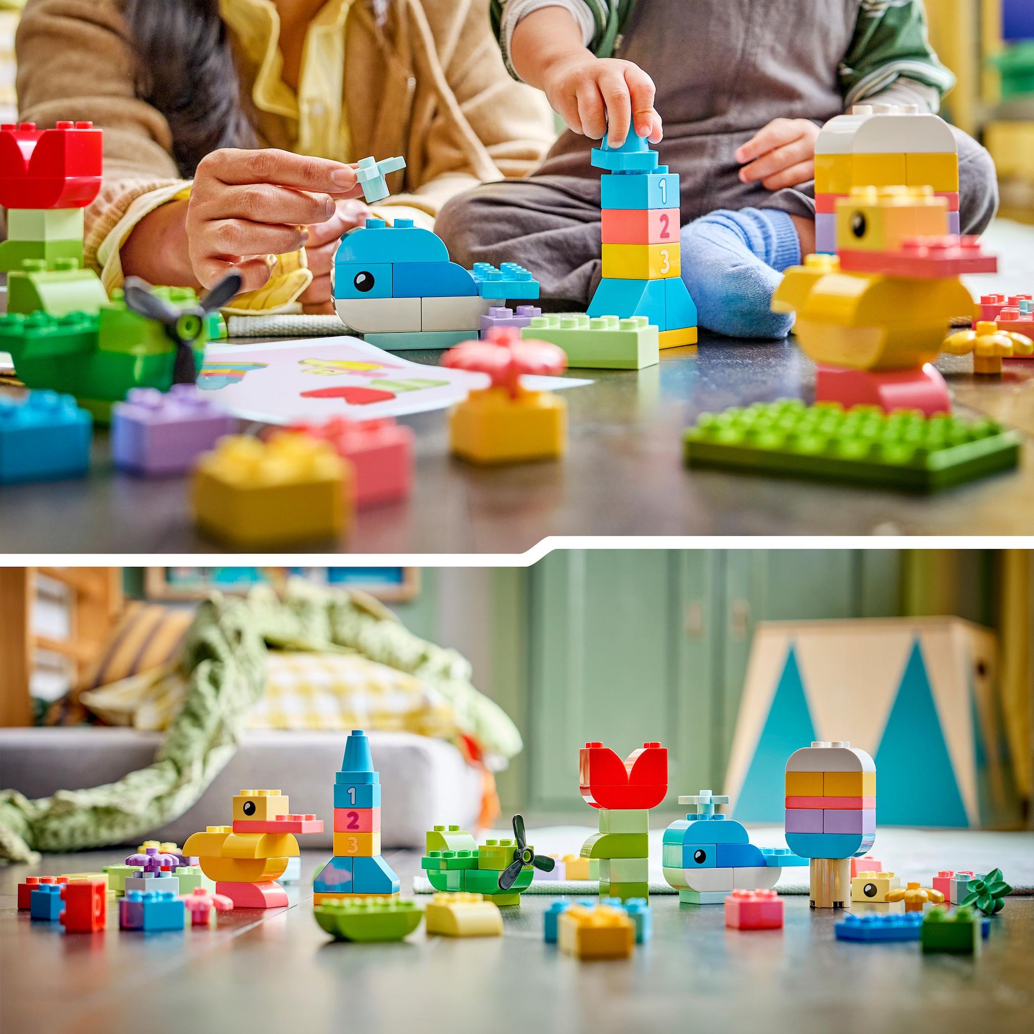 Voir la diapositive 6 : LEGO LEGO DUPLO Classic 10479 Boîte Créative Colorée - Jeu Éducatif 18 mois - Motricité Fine