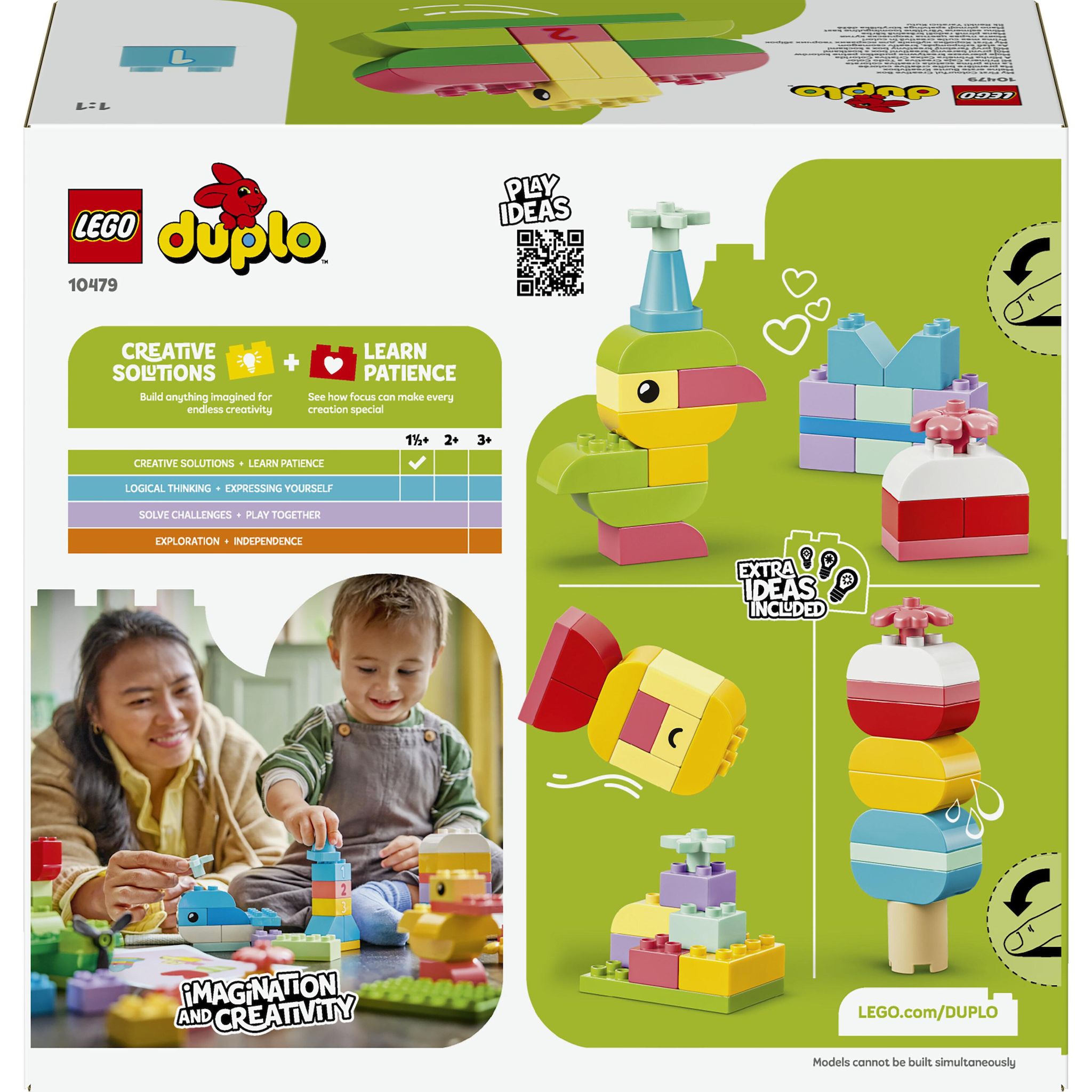 Voir la diapositive 7 : LEGO LEGO DUPLO Classic 10479 Boîte Créative Colorée - Jeu Éducatif 18 mois - Motricité Fine