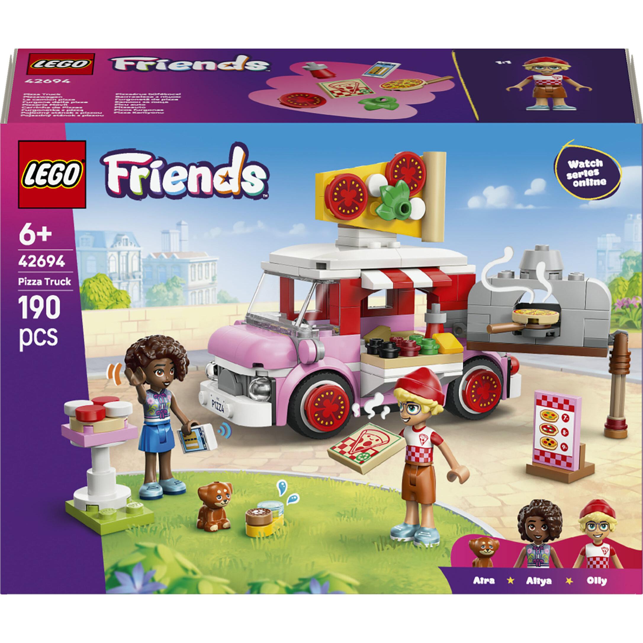 LEGO LEGO Friends 42694 Le Camion Pizza - Jeu de Construction dès 6 ans - Jeu de Rôle - Cadeau