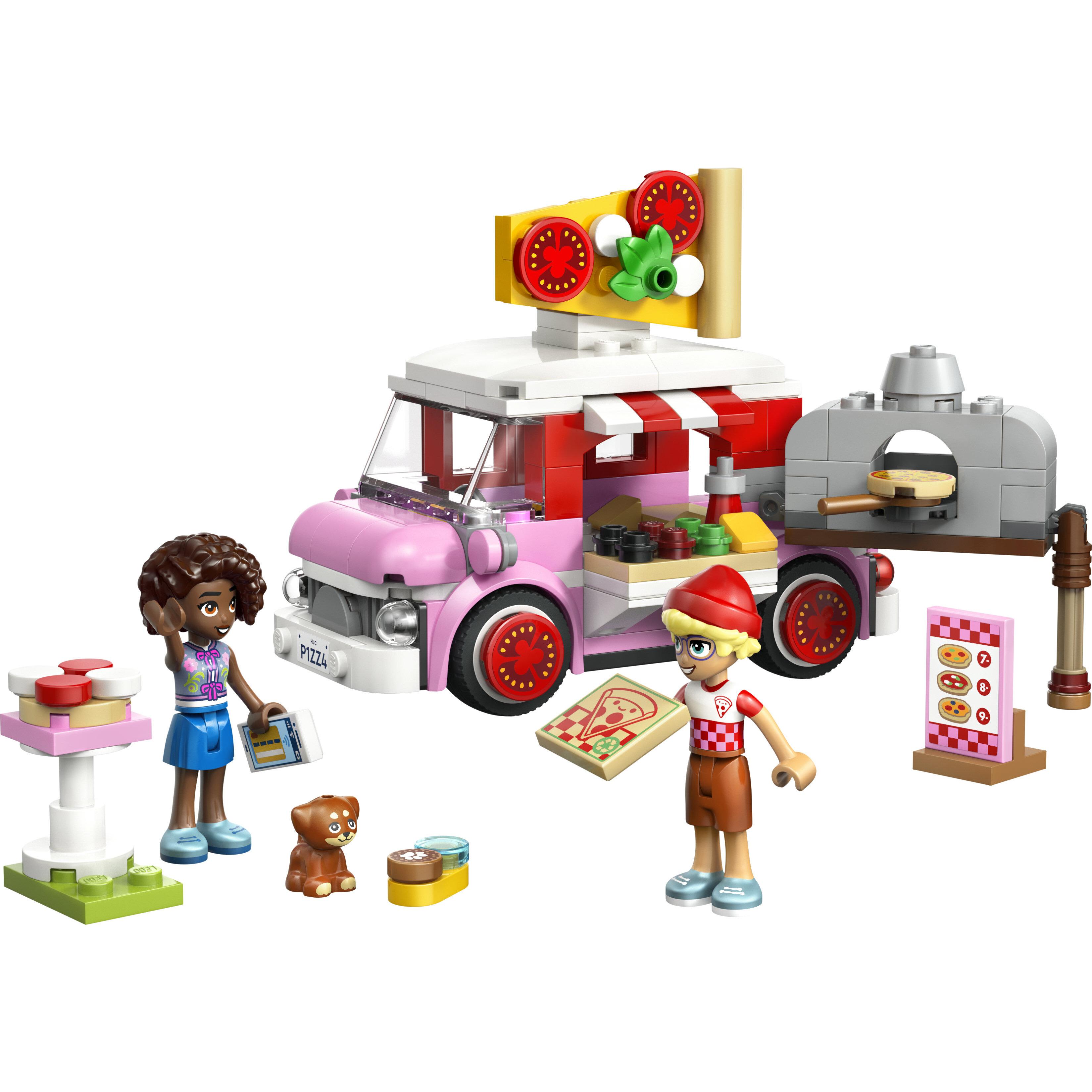 Voir la diapositive 2 : LEGO LEGO Friends 42694 Le Camion Pizza - Jeu de Construction dès 6 ans - Jeu de Rôle - Cadeau
