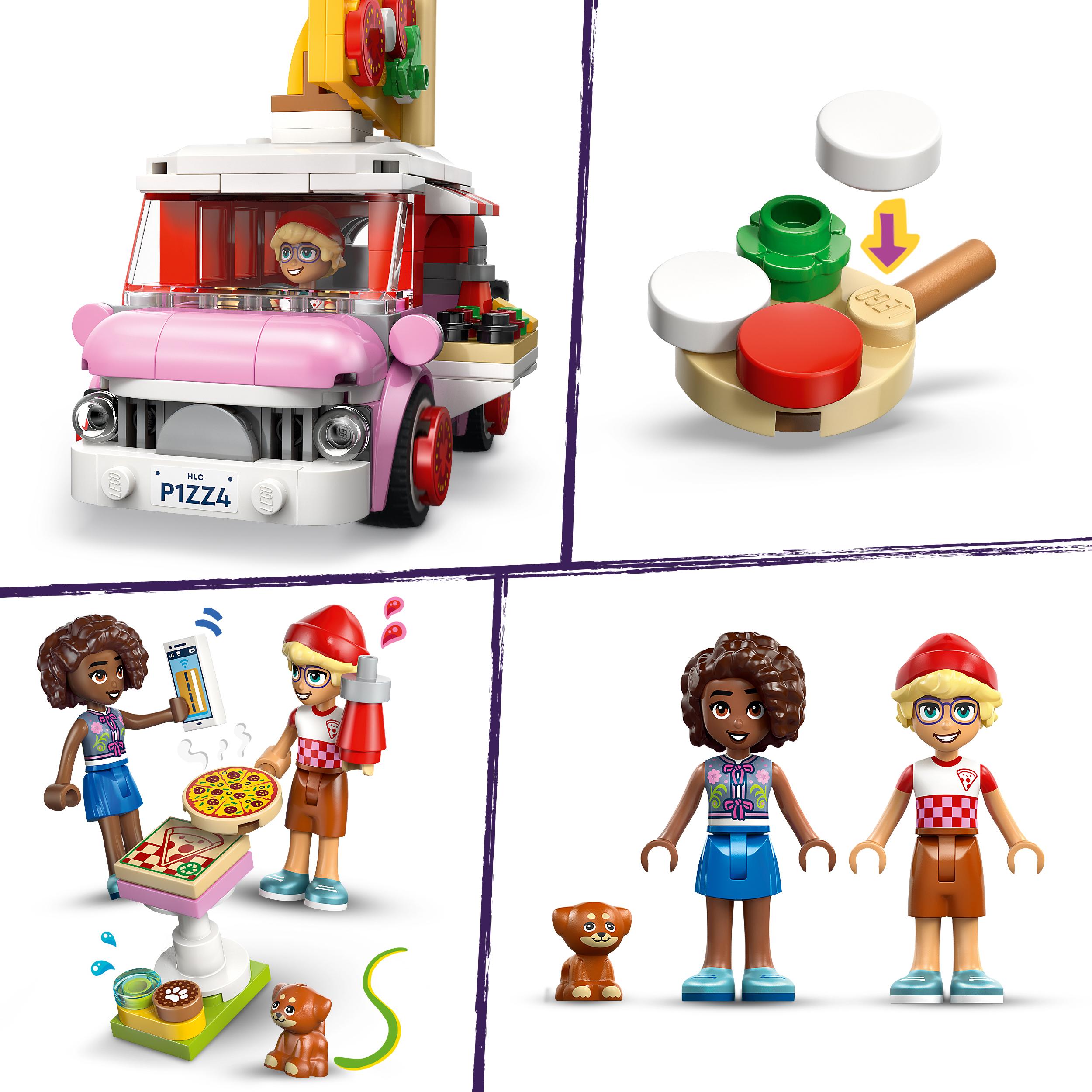 Voir la diapositive 5 : LEGO LEGO Friends 42694 Le Camion Pizza - Jeu de Construction dès 6 ans - Jeu de Rôle - Cadeau