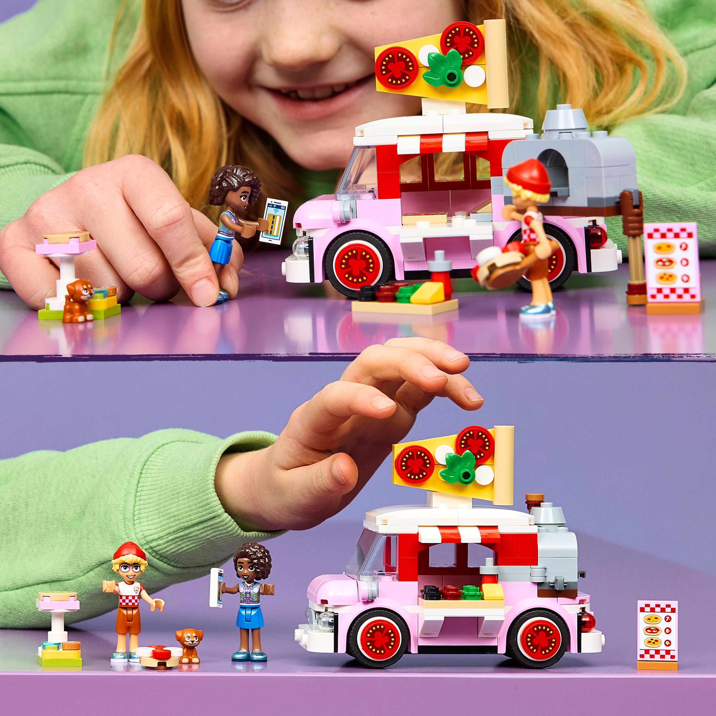 Voir la diapositive 6 : LEGO LEGO Friends 42694 Le Camion Pizza - Jeu de Construction dès 6 ans - Jeu de Rôle - Cadeau