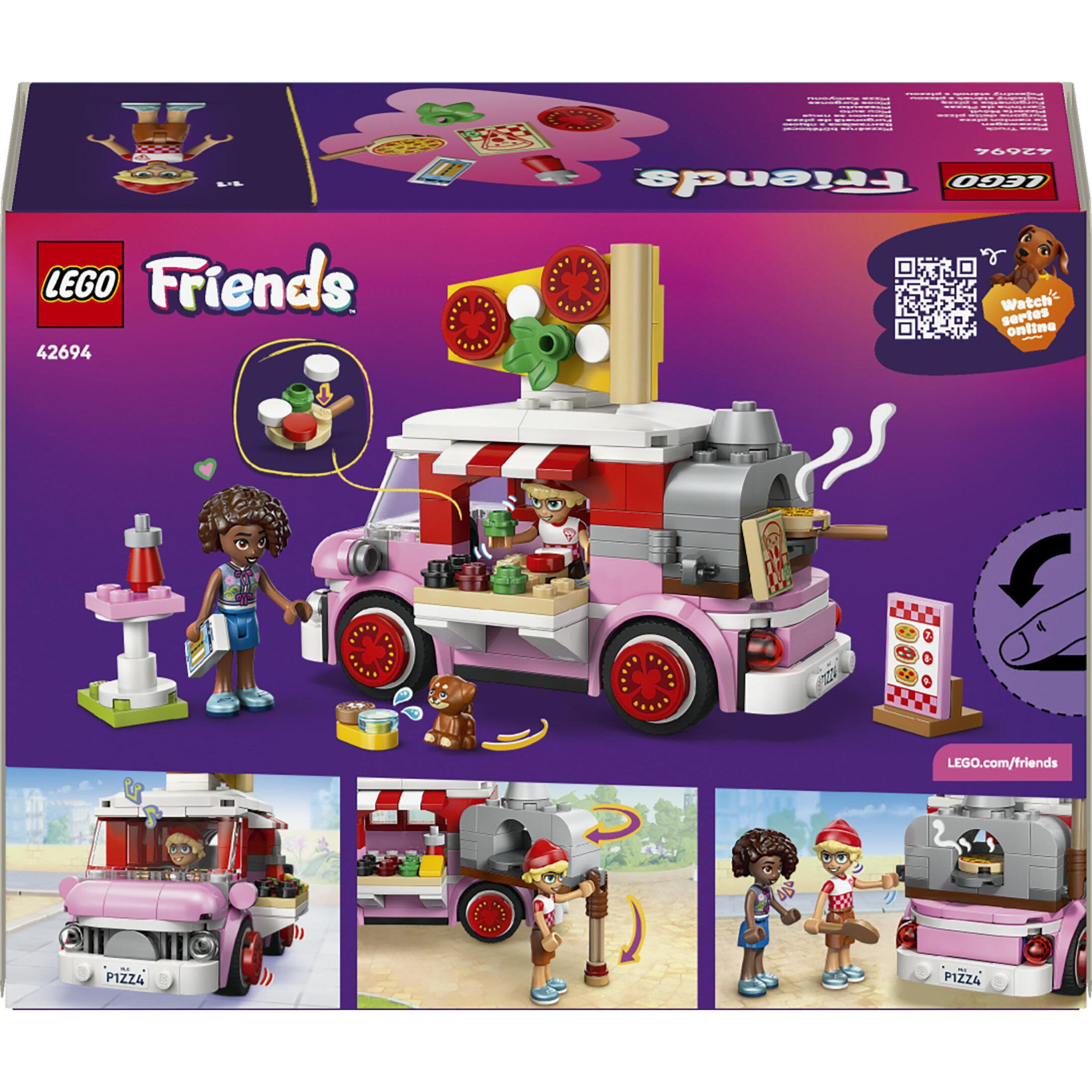 Voir la diapositive 7 : LEGO LEGO Friends 42694 Le Camion Pizza - Jeu de Construction dès 6 ans - Jeu de Rôle - Cadeau
