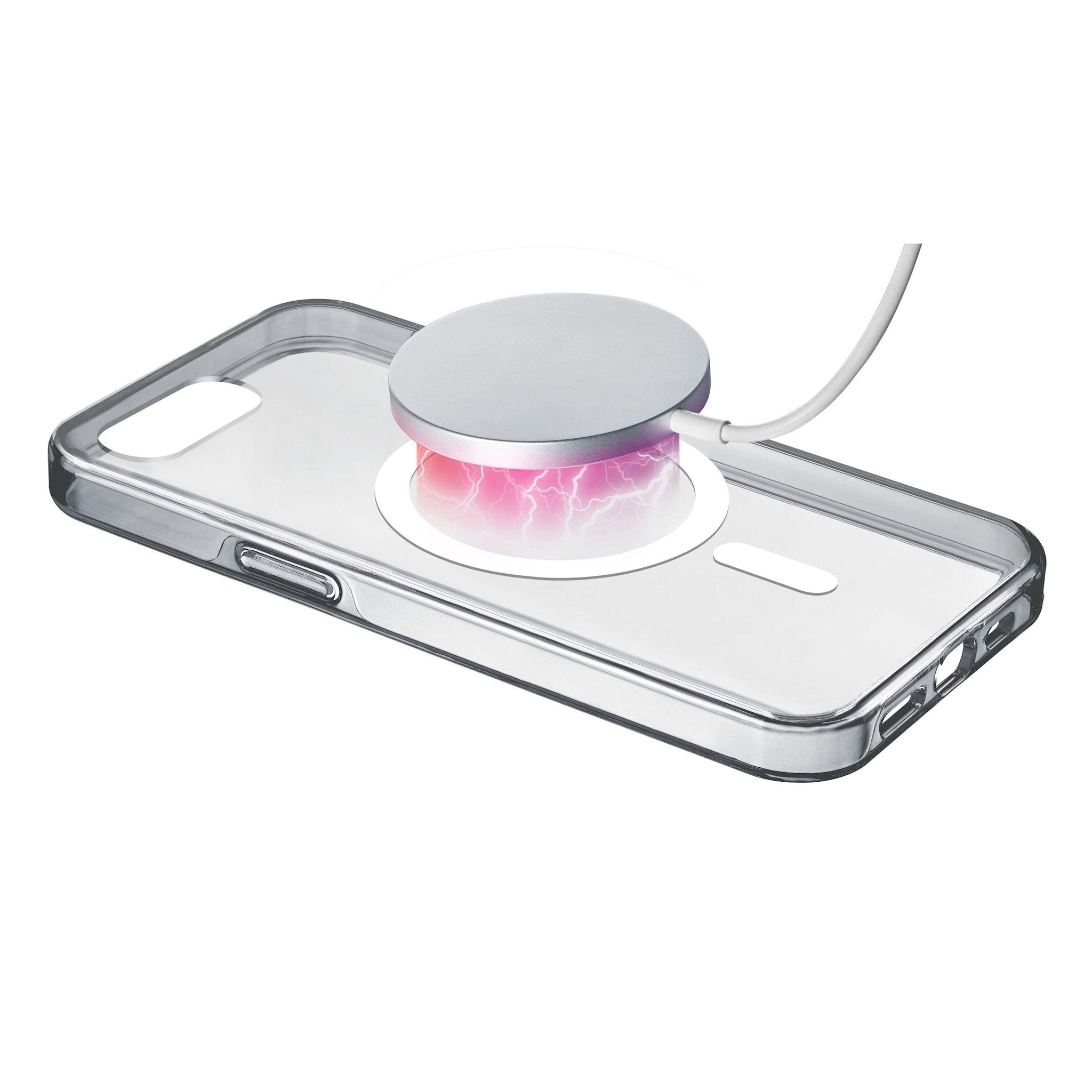CELLULARLINE Coque Clear Mag pour Apple iPhone 16e - Transparent
