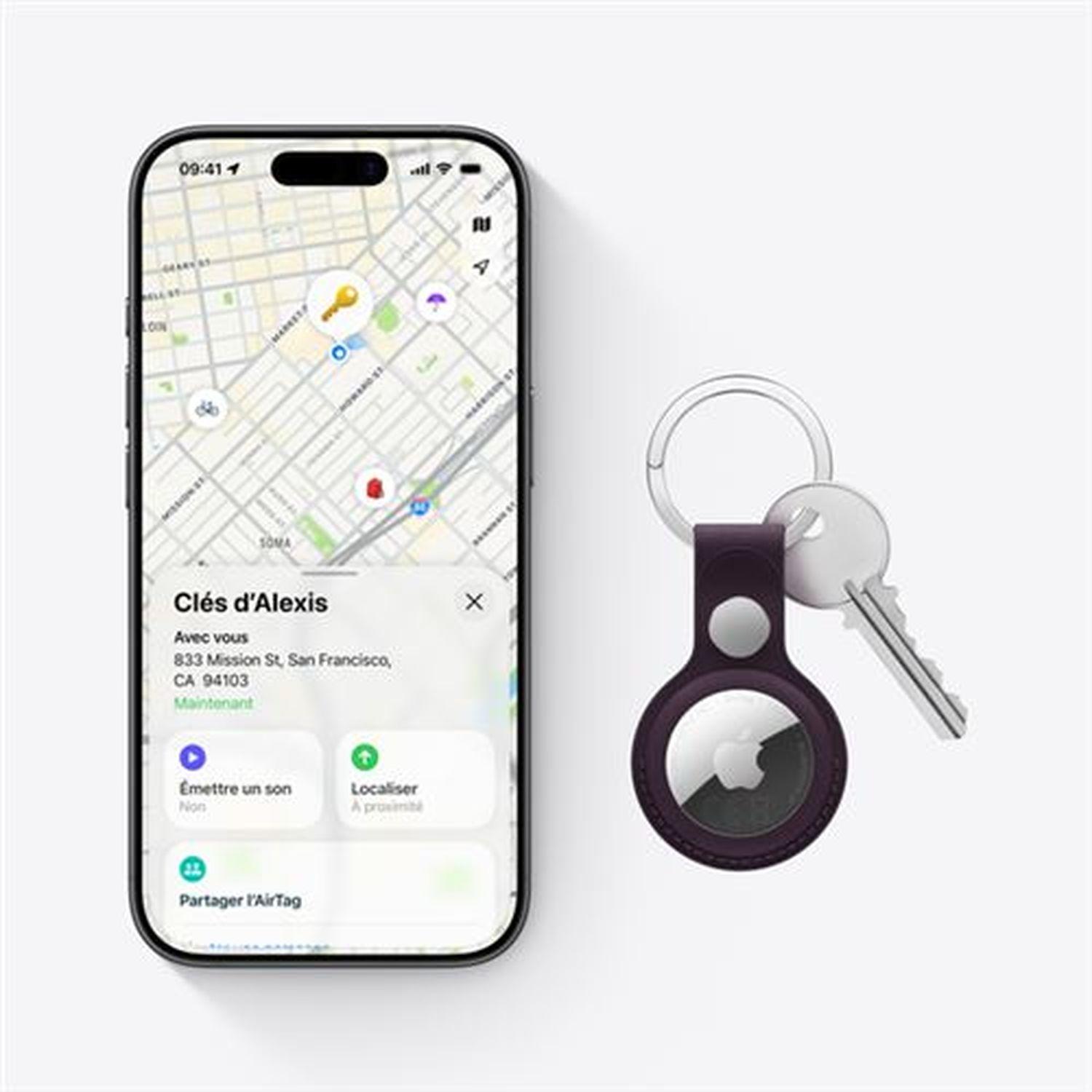 Voir la diapositive 3 : APPLE Airtag Porte-Clé 2eme génération