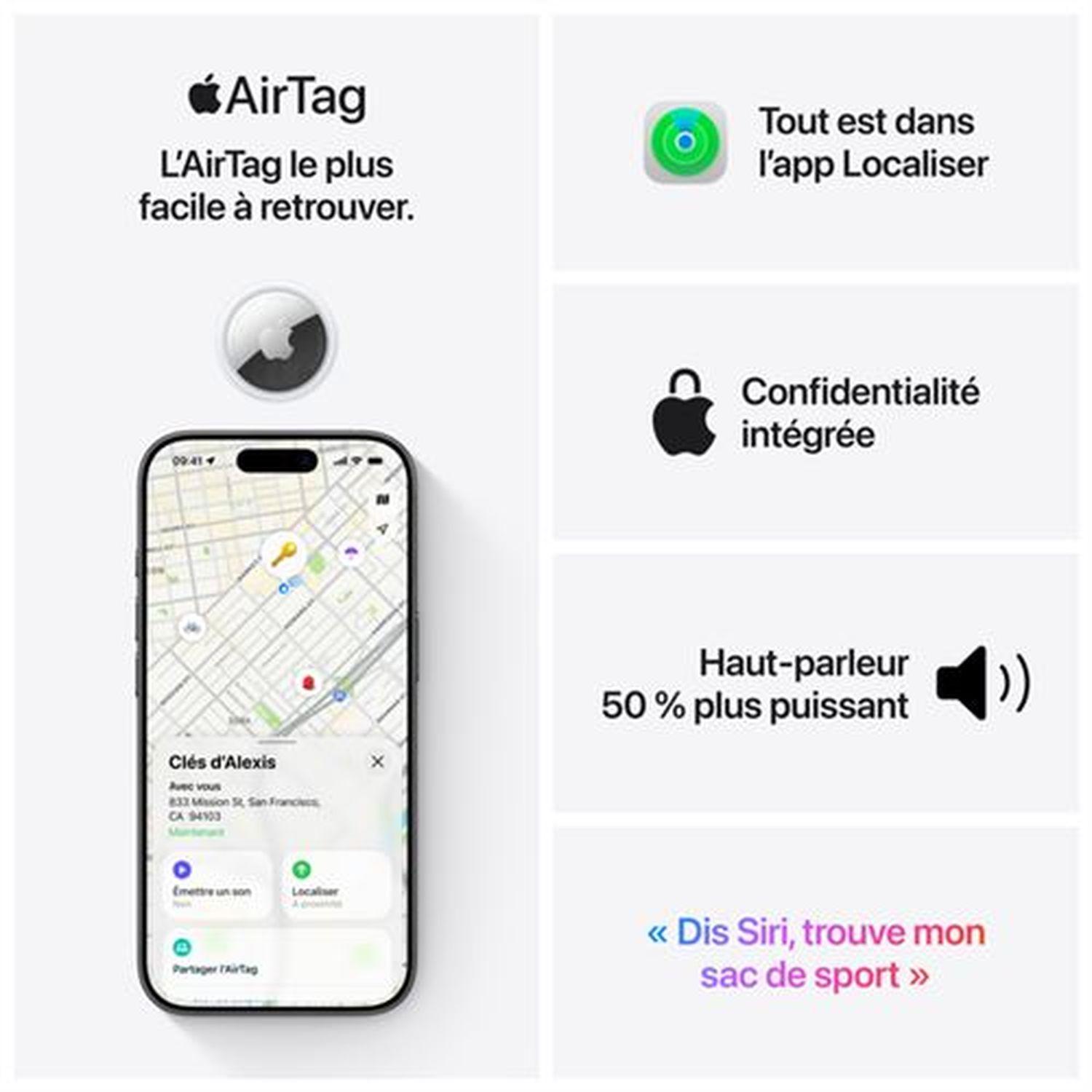 Voir la diapositive 5 : APPLE Airtag Porte-Clé 2eme génération