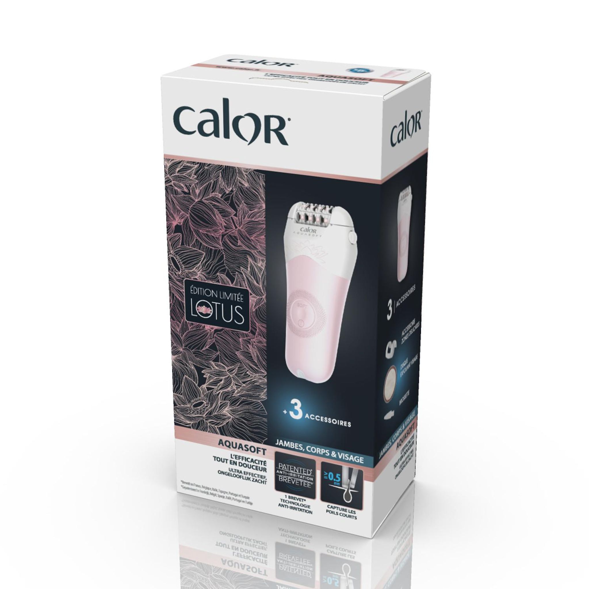 Voir la diapositive 7 : CALOR Épilateur EP4933C0 - Rose