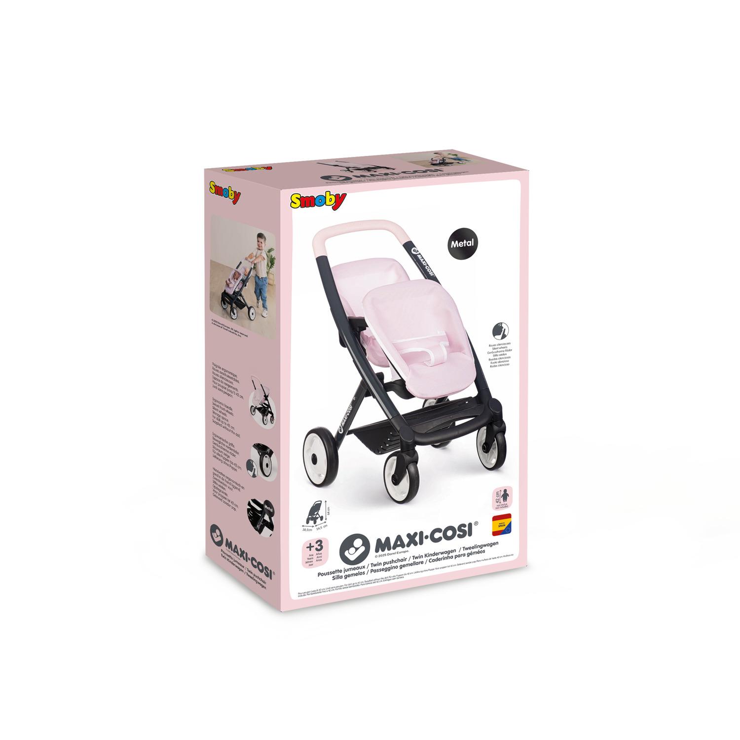 Voir la diapositive 7 : SMOBY Poussette Jumeaux Maxi Cosy