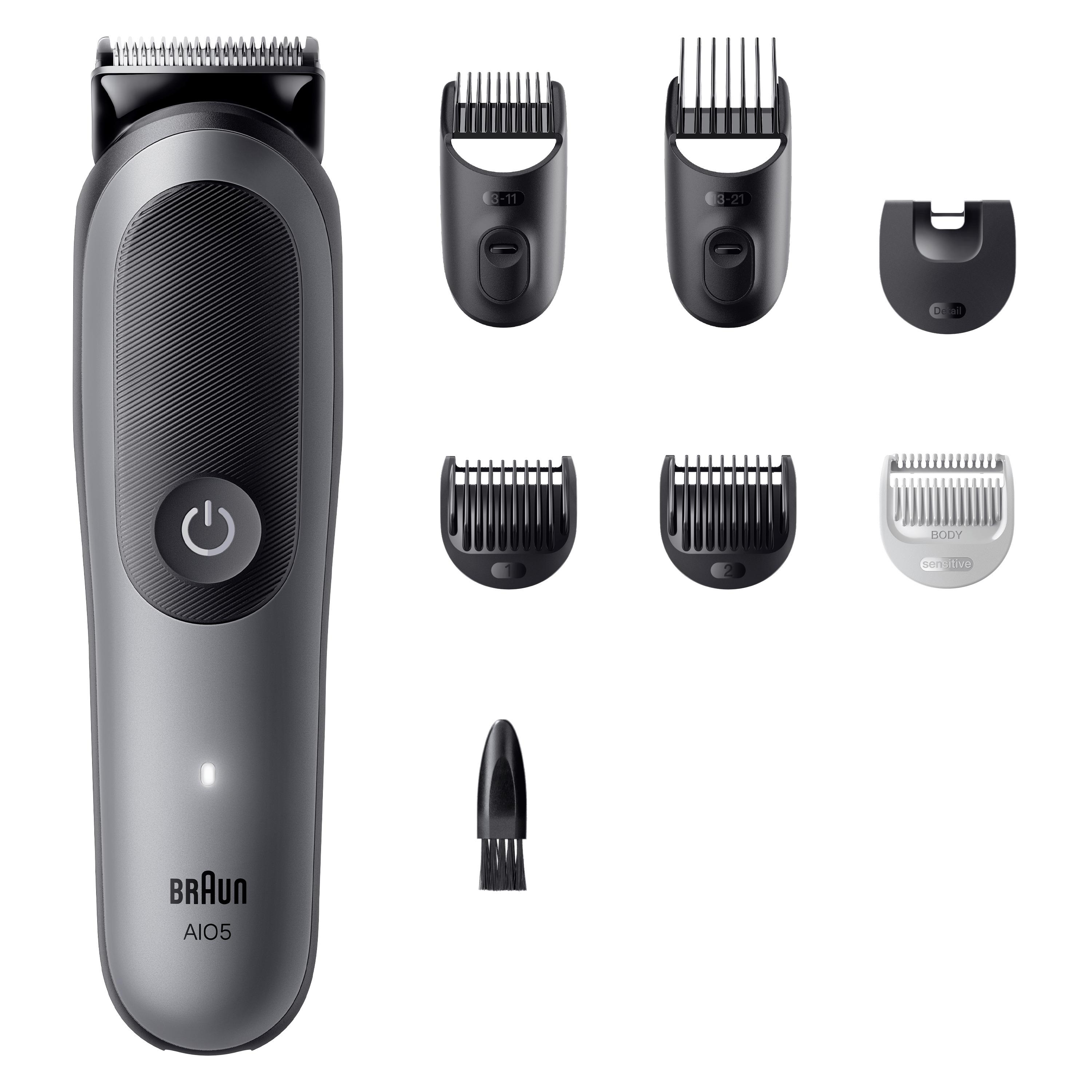 Voir la diapositive 8 : BRAUN Tondeuse multifonction 7 en 1 AIO5520 - Noir