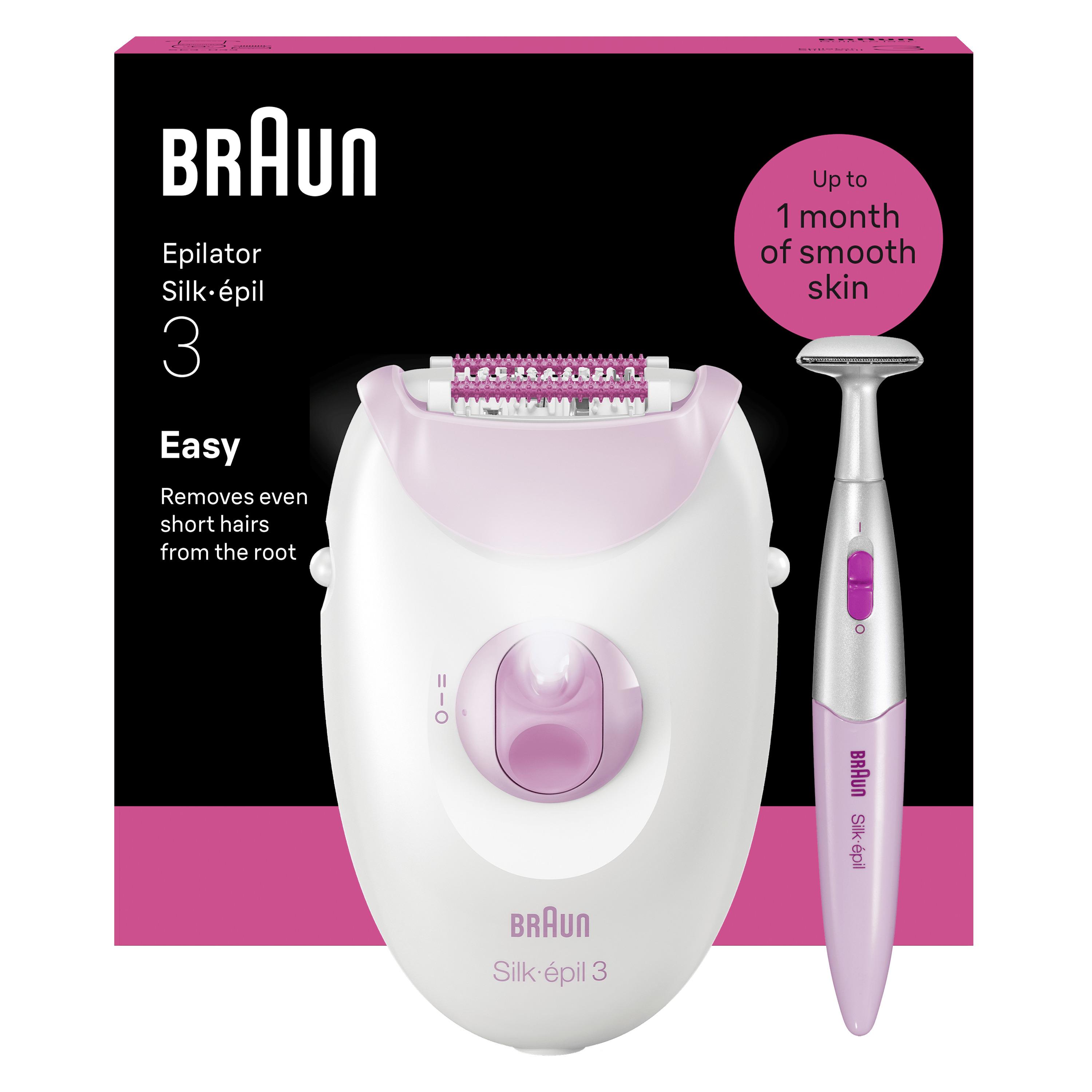 BRAUN Épilateur SE3-202 - Blanc