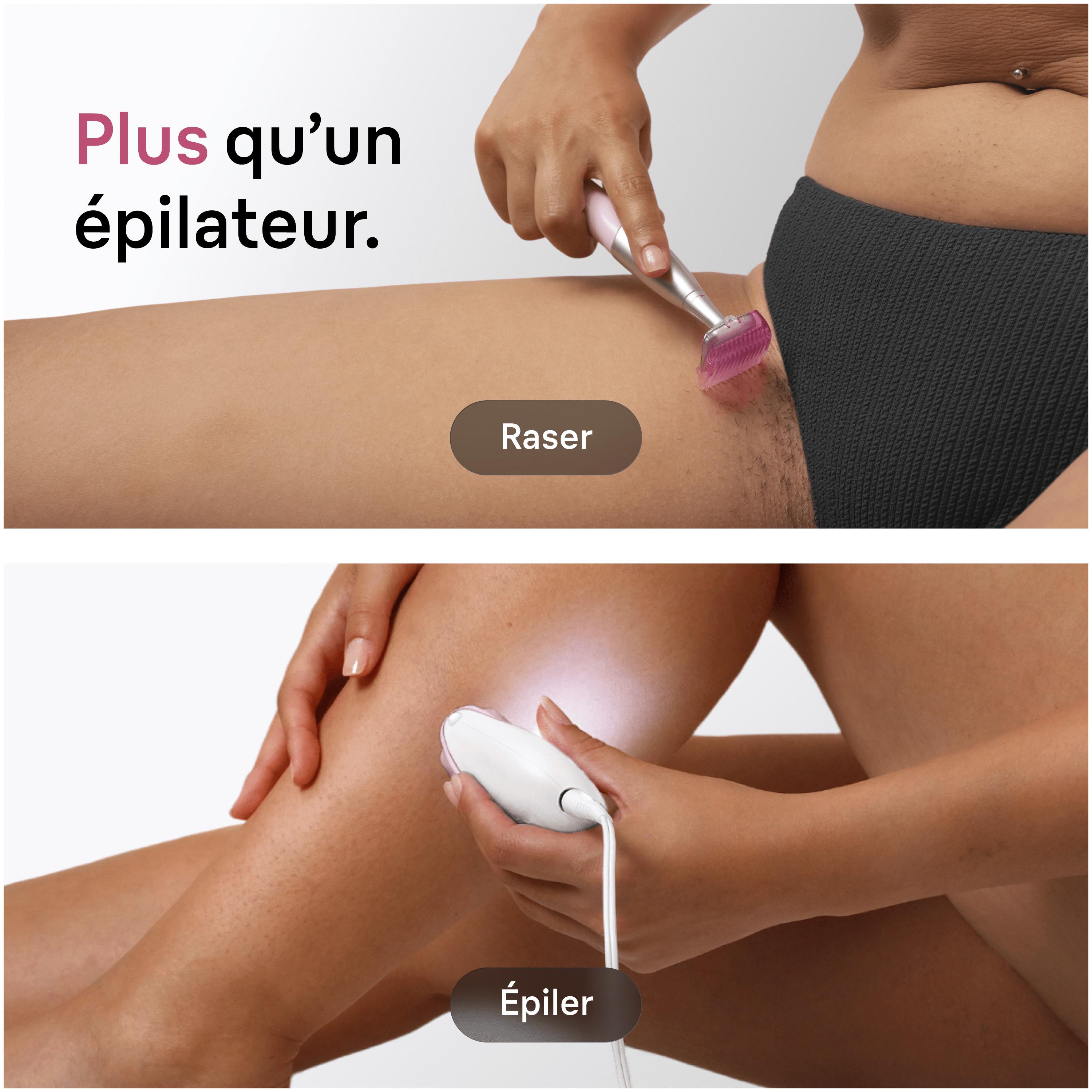 Voir la diapositive 6 : BRAUN Épilateur SE3-202 - Blanc