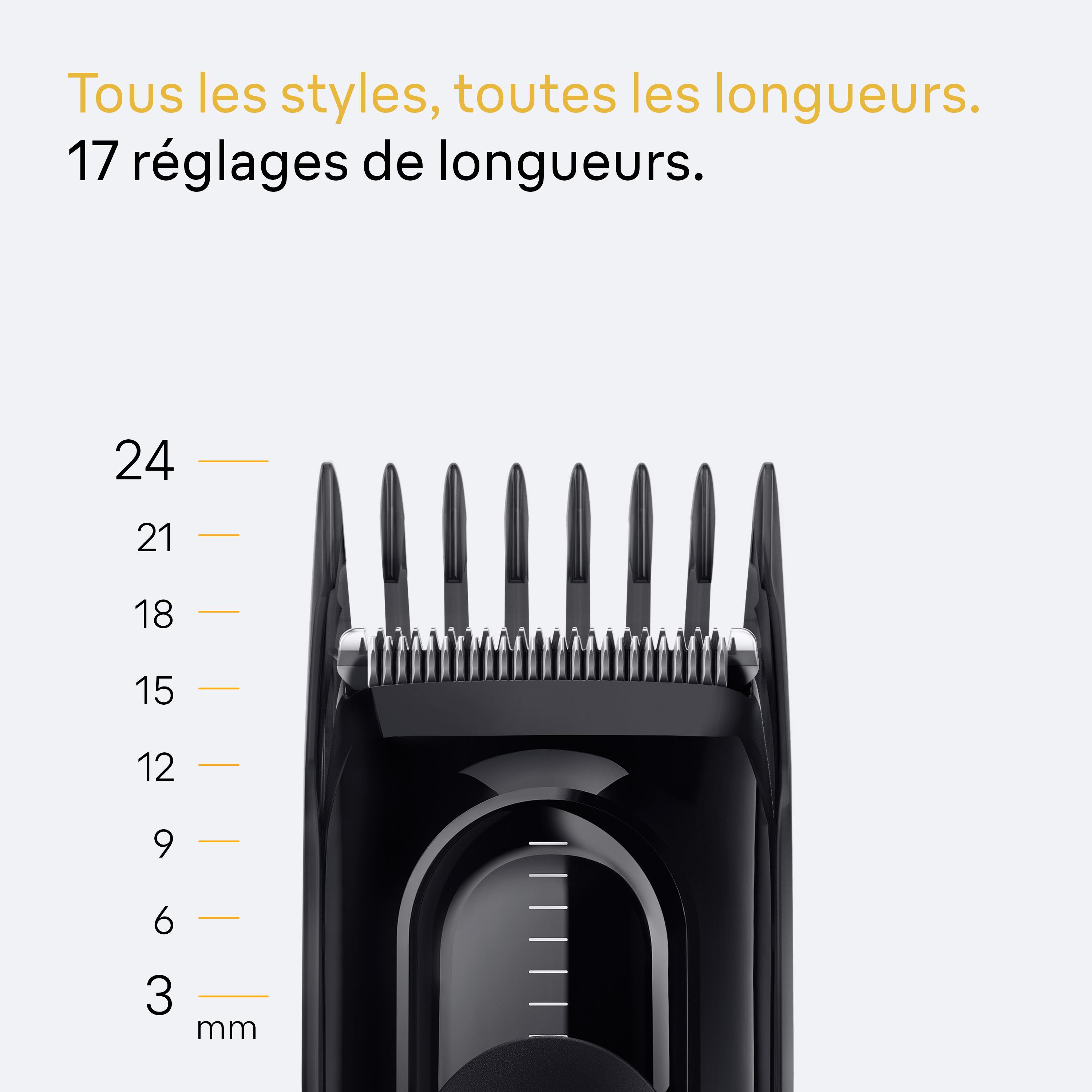 Voir la diapositive 3 : BRAUN Tondeuse cheveux HC5510 - Noir