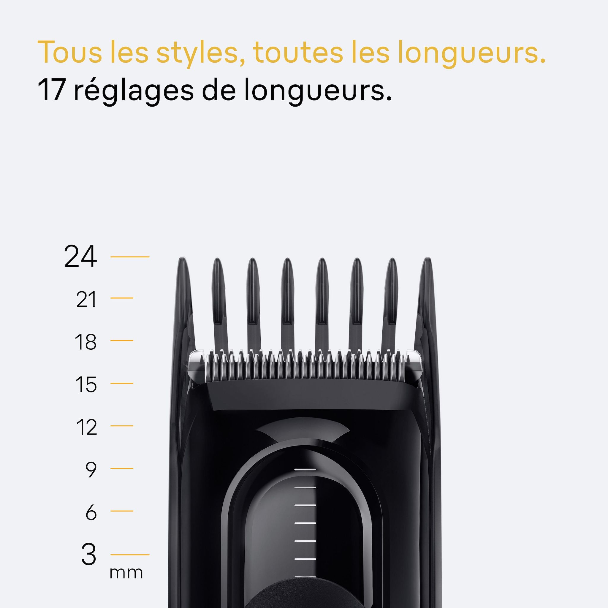 Voir la diapositive 3 : BRAUN Tondeuse cheveux HC5510 - Noir