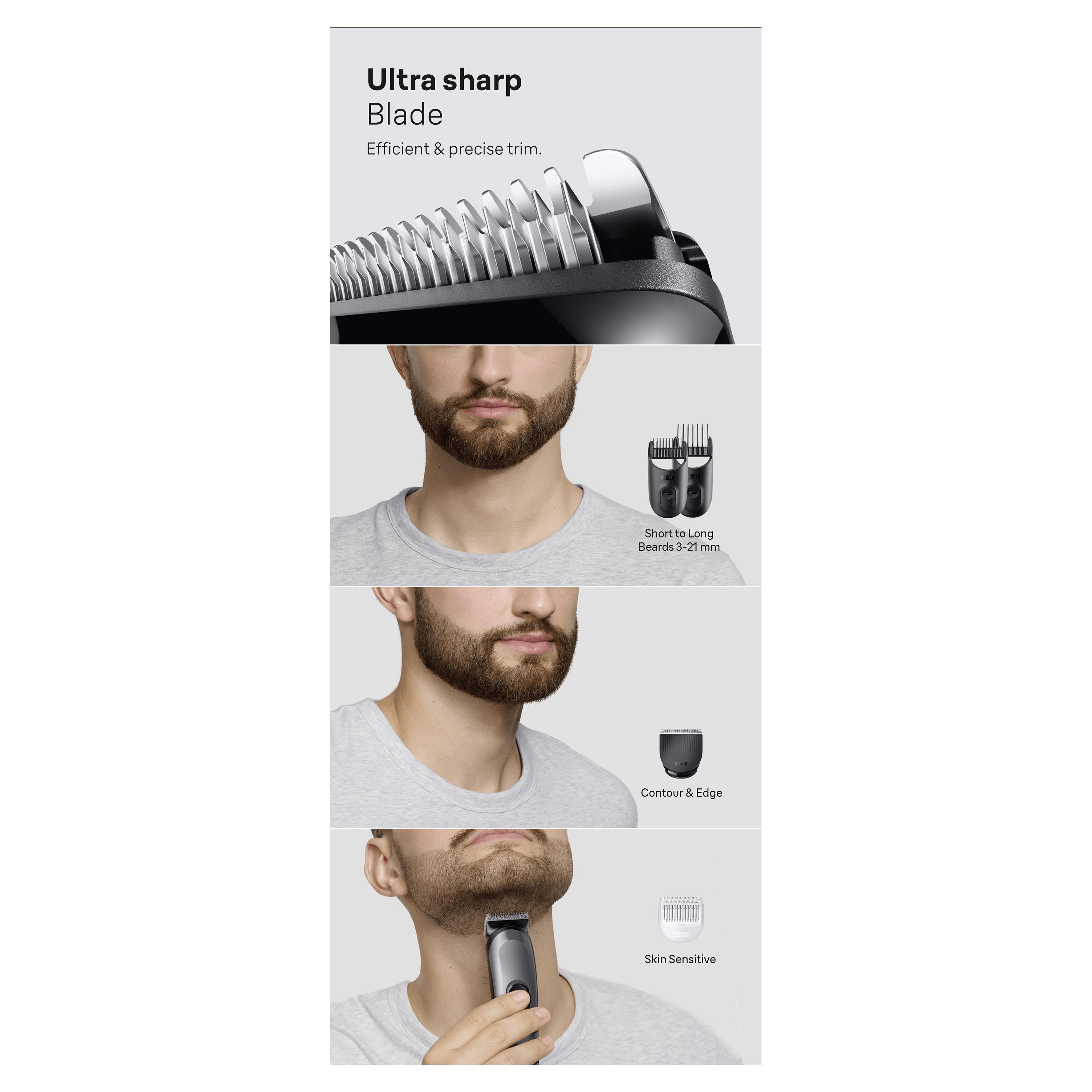 Voir la diapositive 10 : BRAUN Tondeuse multifonction AIO3500 - Gris