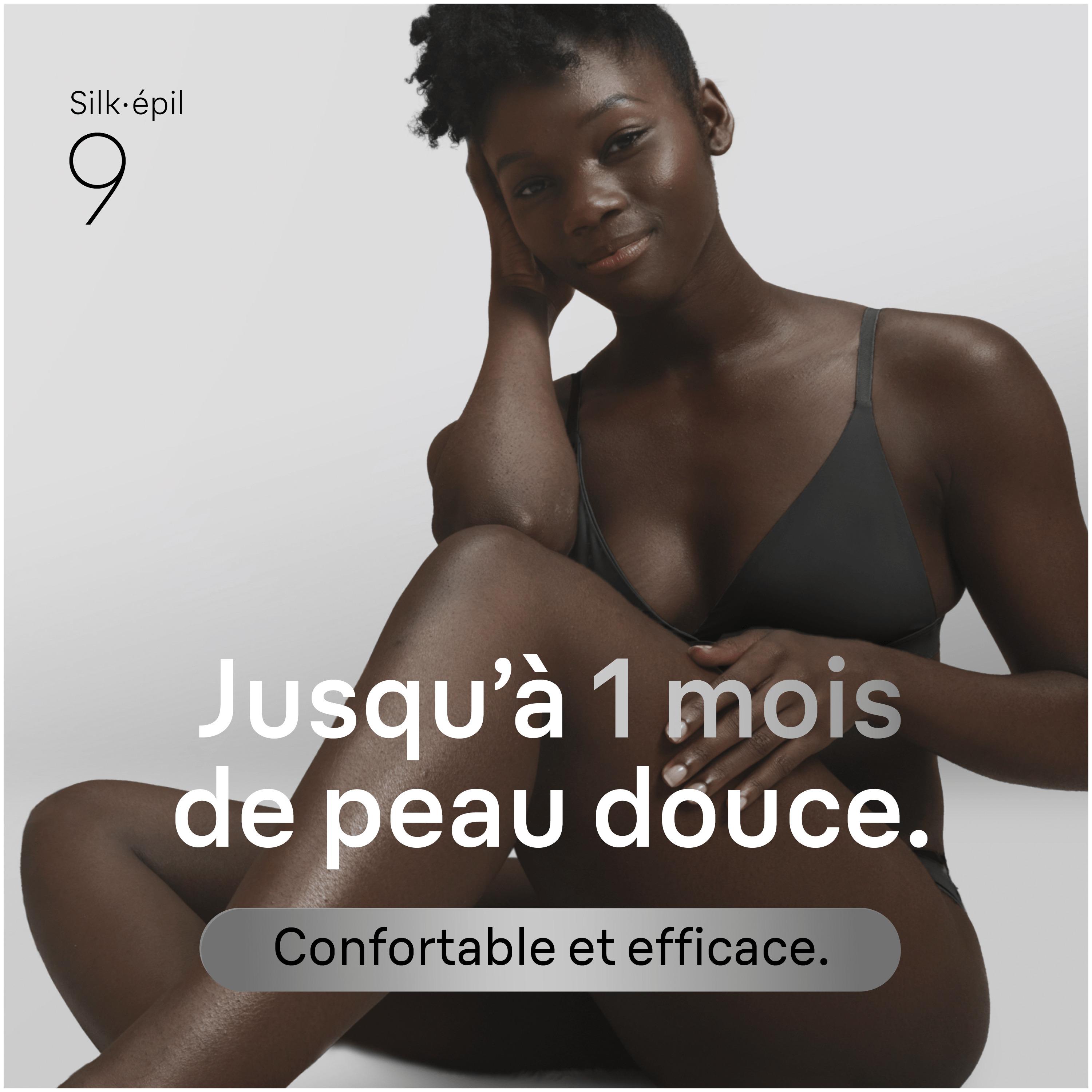 Voir la diapositive 2 : BRAUN Épilateur SES9-000 - Blanc