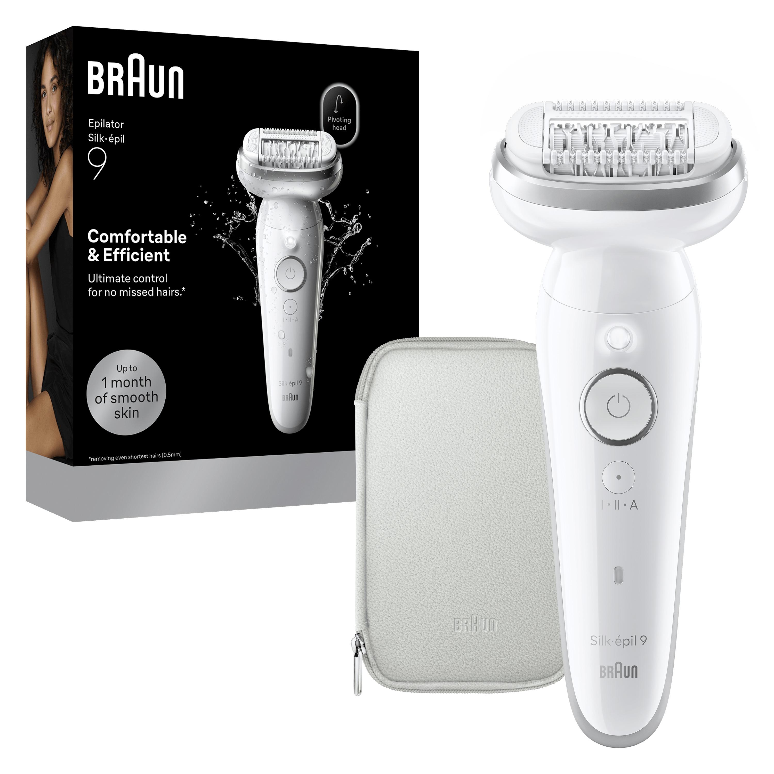 Voir la diapositive 14 : BRAUN Épilateur SES9-000 - Blanc