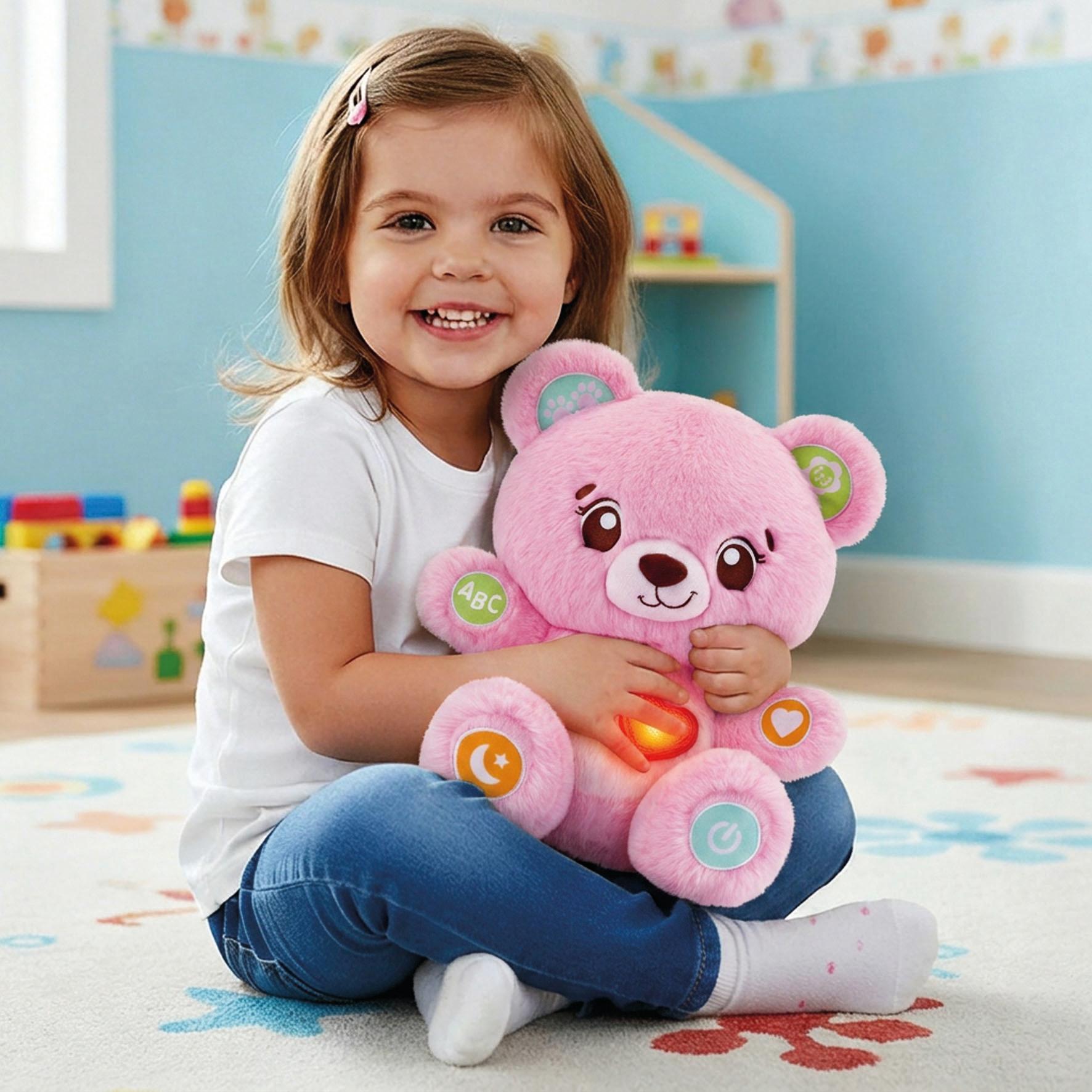 Voir la diapositive 3 : VTECH Peluche Bonbon mon Ourson à personnaliser - Rose