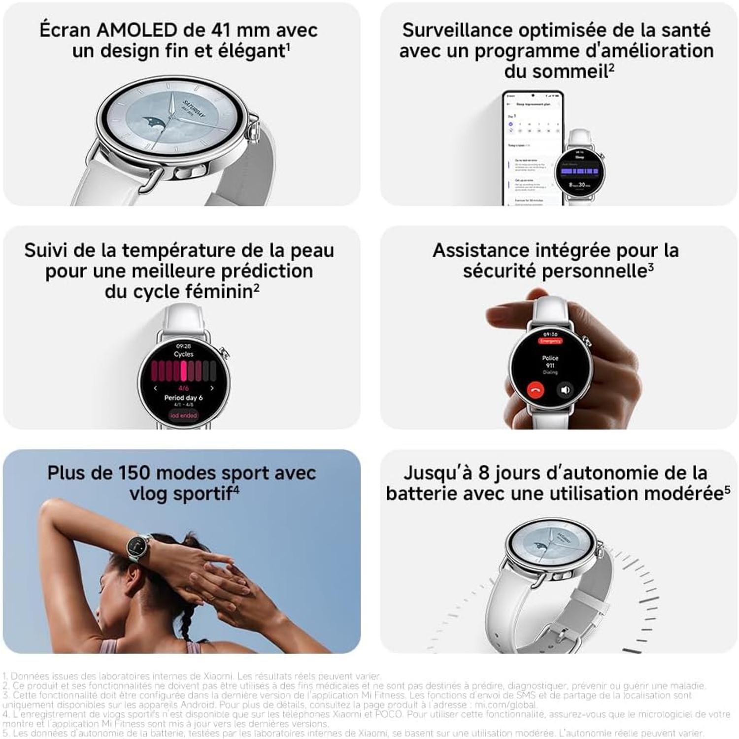 Voir la diapositive 5 : XIAOMI Montre connectée Redmi Watch S4 41mm - Noir
