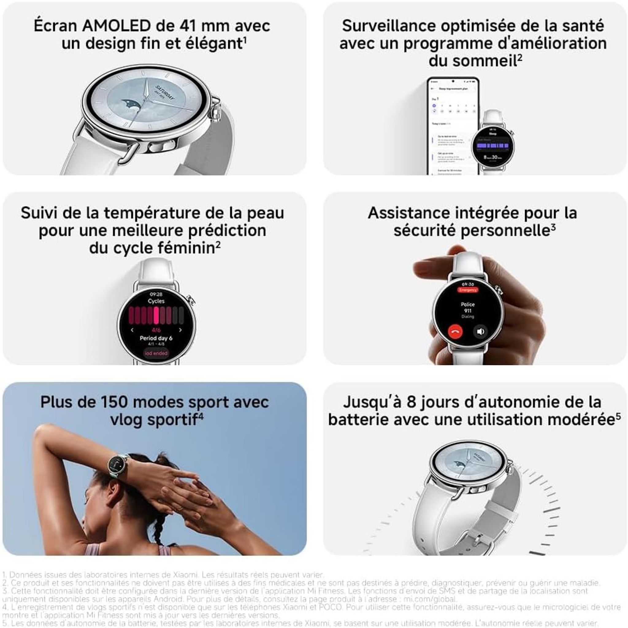 Voir la diapositive 5 : XIAOMI Montre connectée Redmi Watch S4 41mm - Noir
