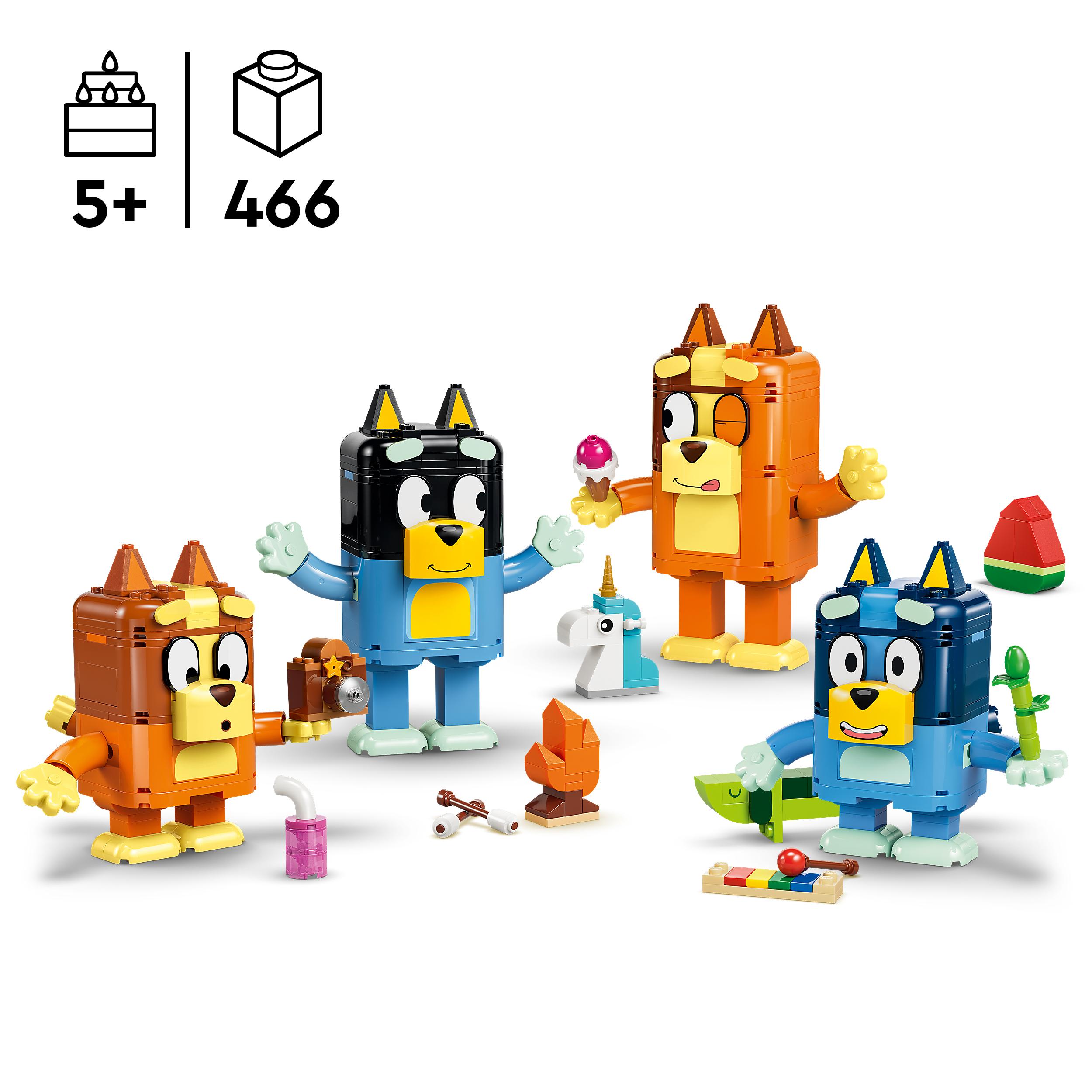 Voir la diapositive 3 : LEGO LEGO Bluey 11217 La Famille de Bluey en Briques - Jeu Créatif dès 5 ans Fille ou Garçon