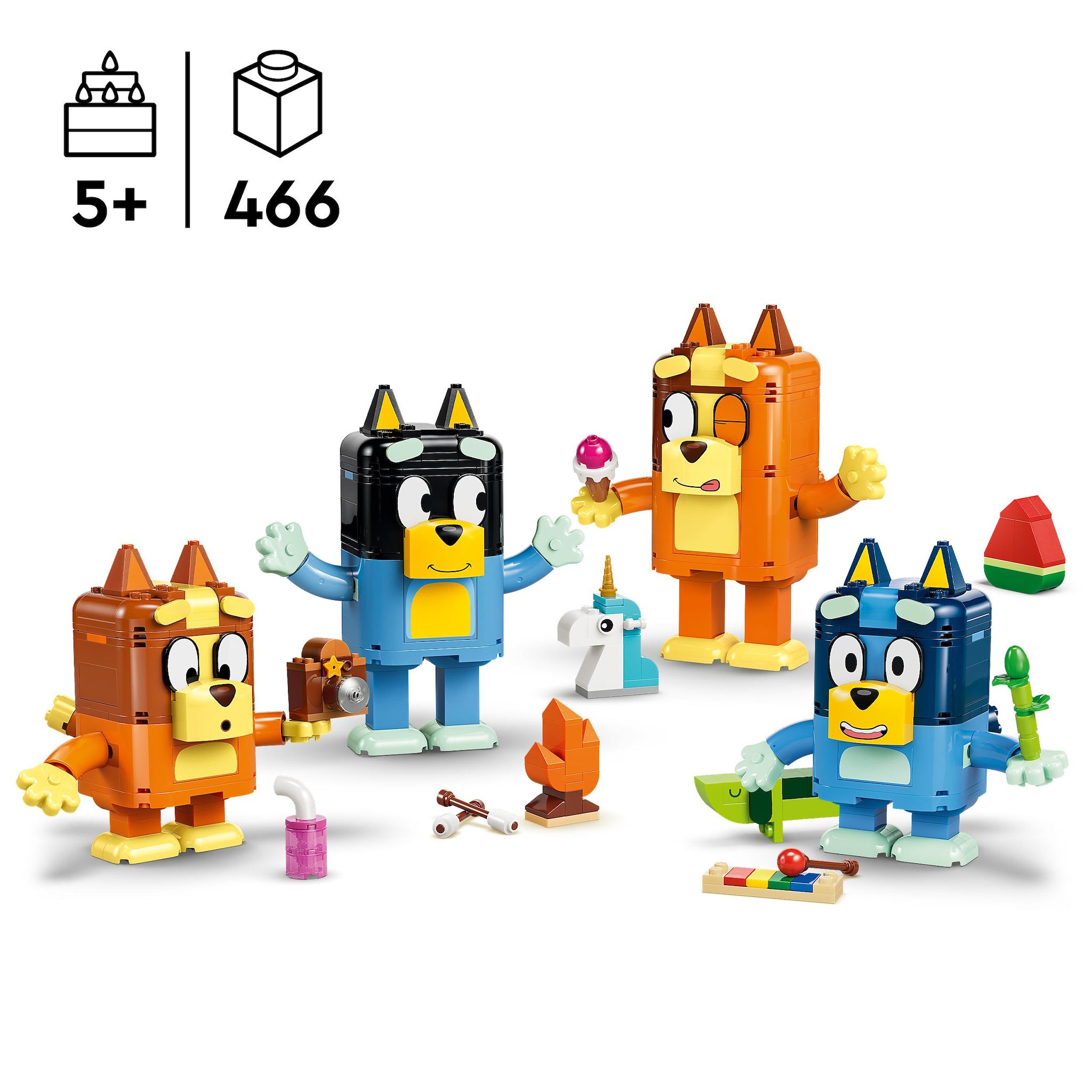 Voir la diapositive 3 : LEGO Bluey 11217 - Figurines à construire Bluey et sa famille