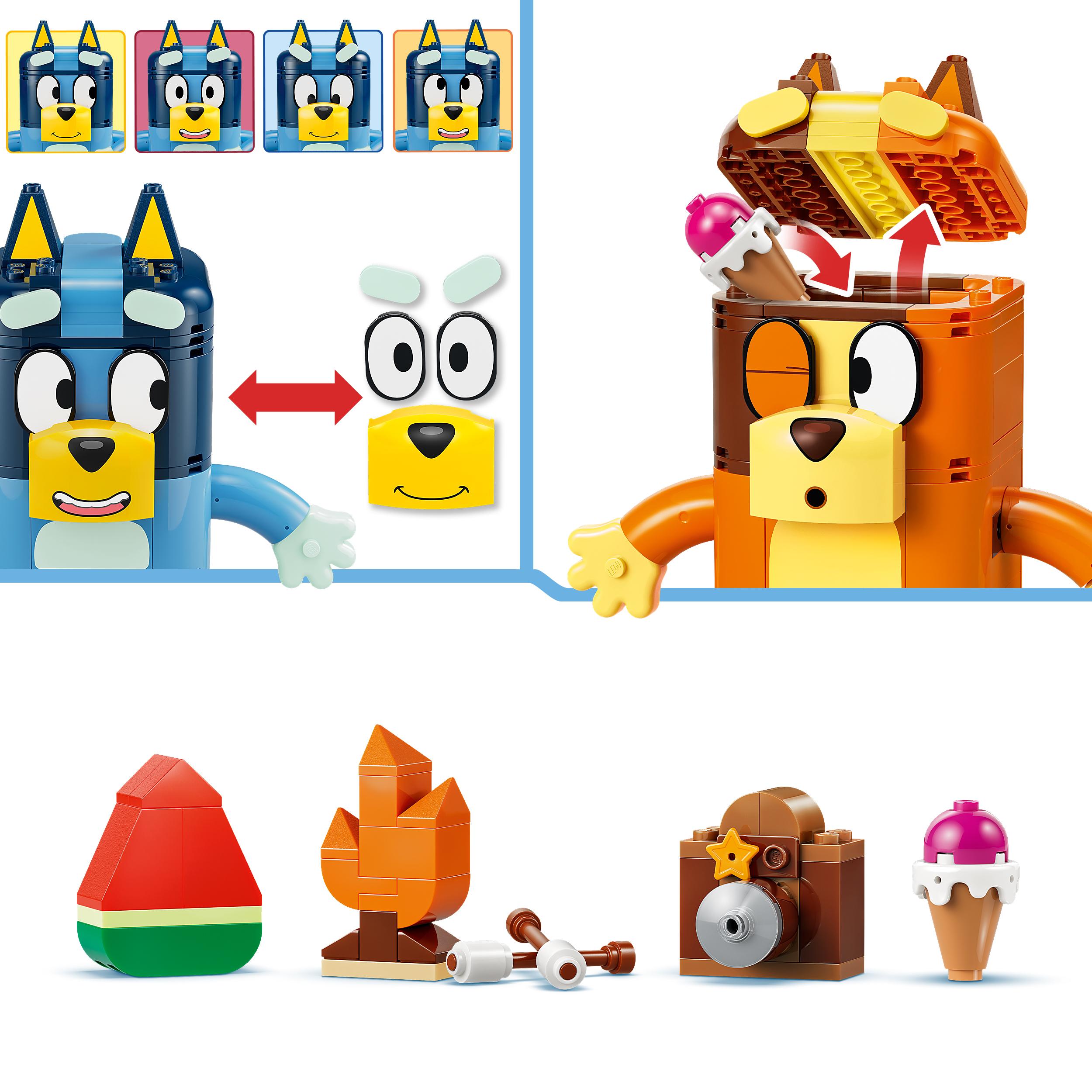 Voir la diapositive 5 : LEGO LEGO Bluey 11217 La Famille de Bluey en Briques - Jeu Créatif dès 5 ans Fille ou Garçon