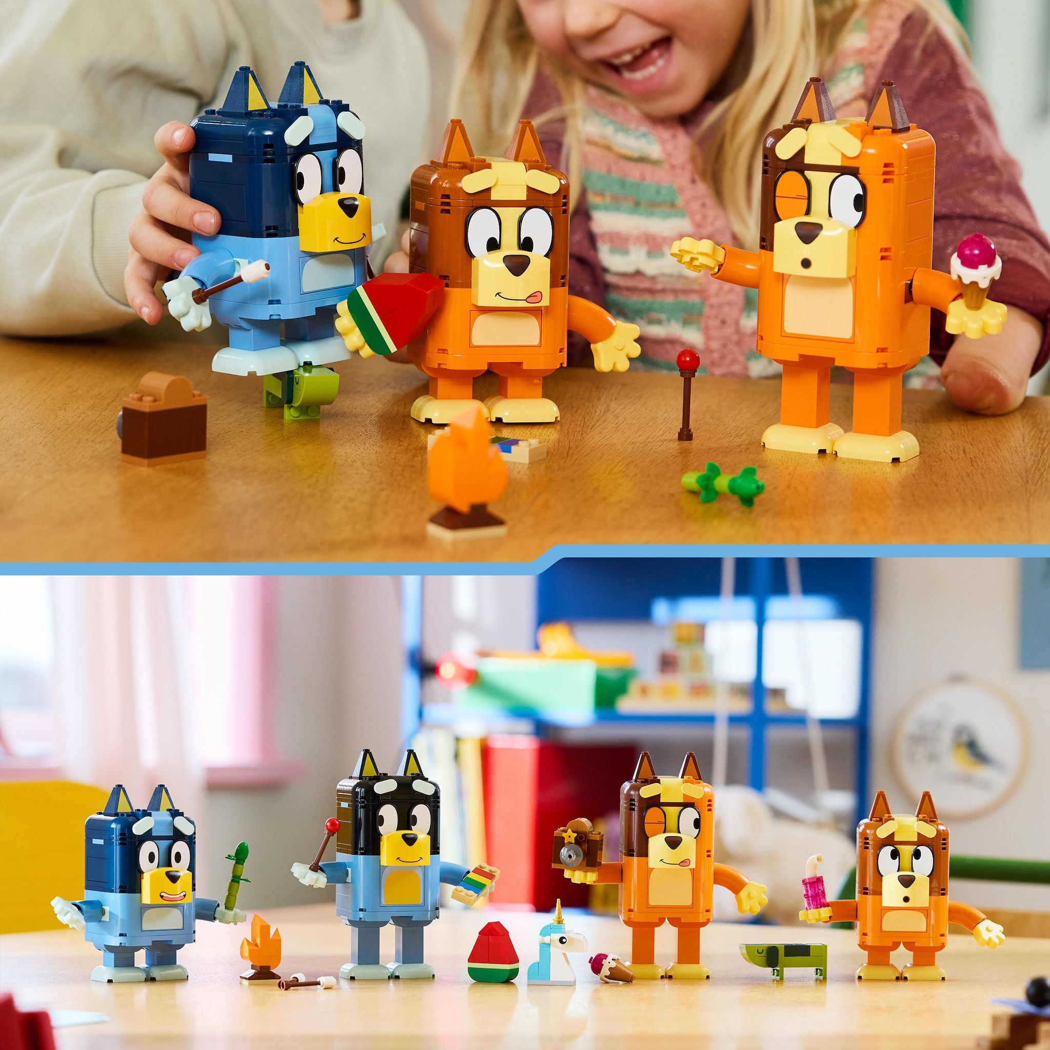 Voir la diapositive 6 : LEGO Bluey 11217 - Figurines à construire Bluey et sa famille