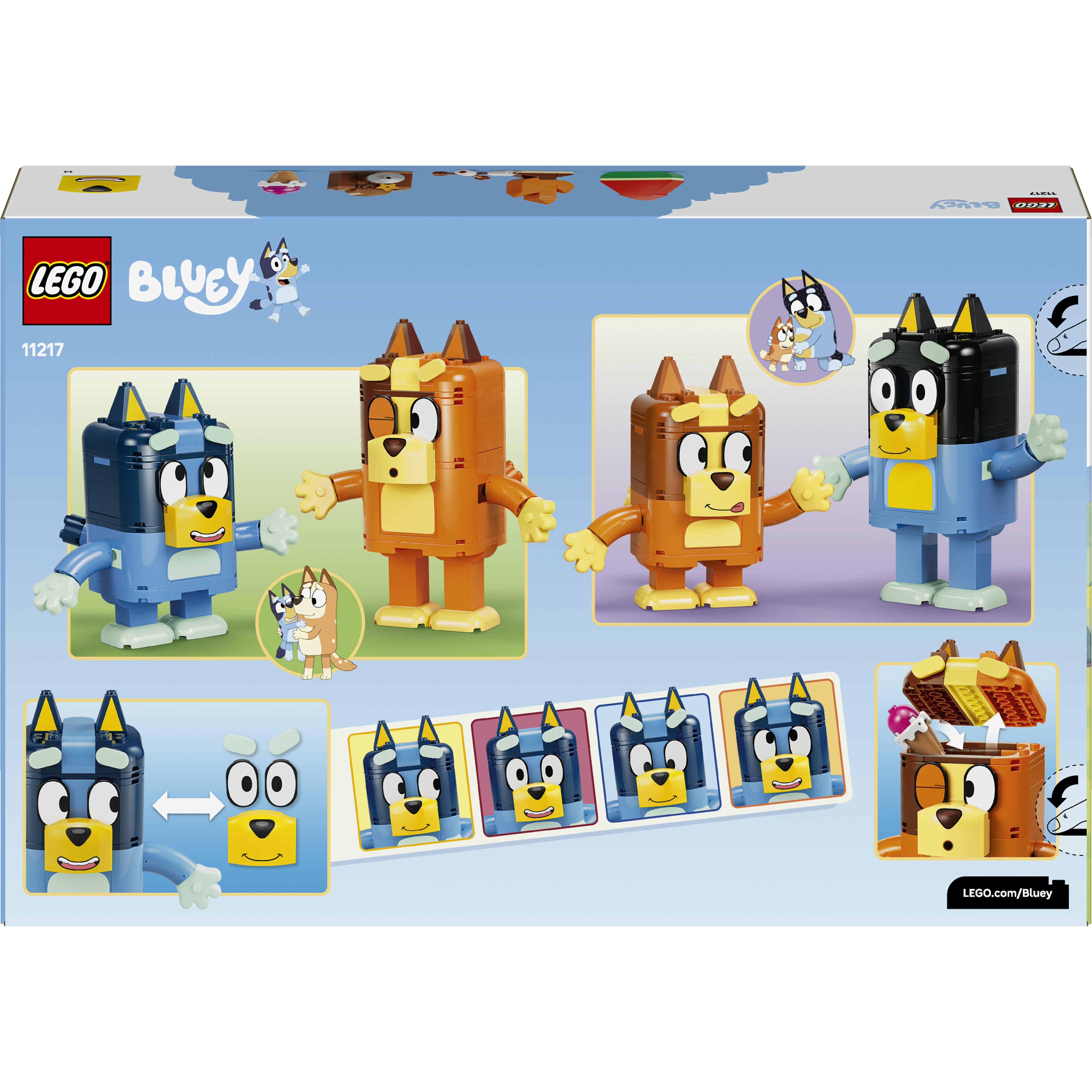 Voir la diapositive 7 : LEGO LEGO Bluey 11217 La Famille de Bluey en Briques - Jeu Créatif dès 5 ans Fille ou Garçon