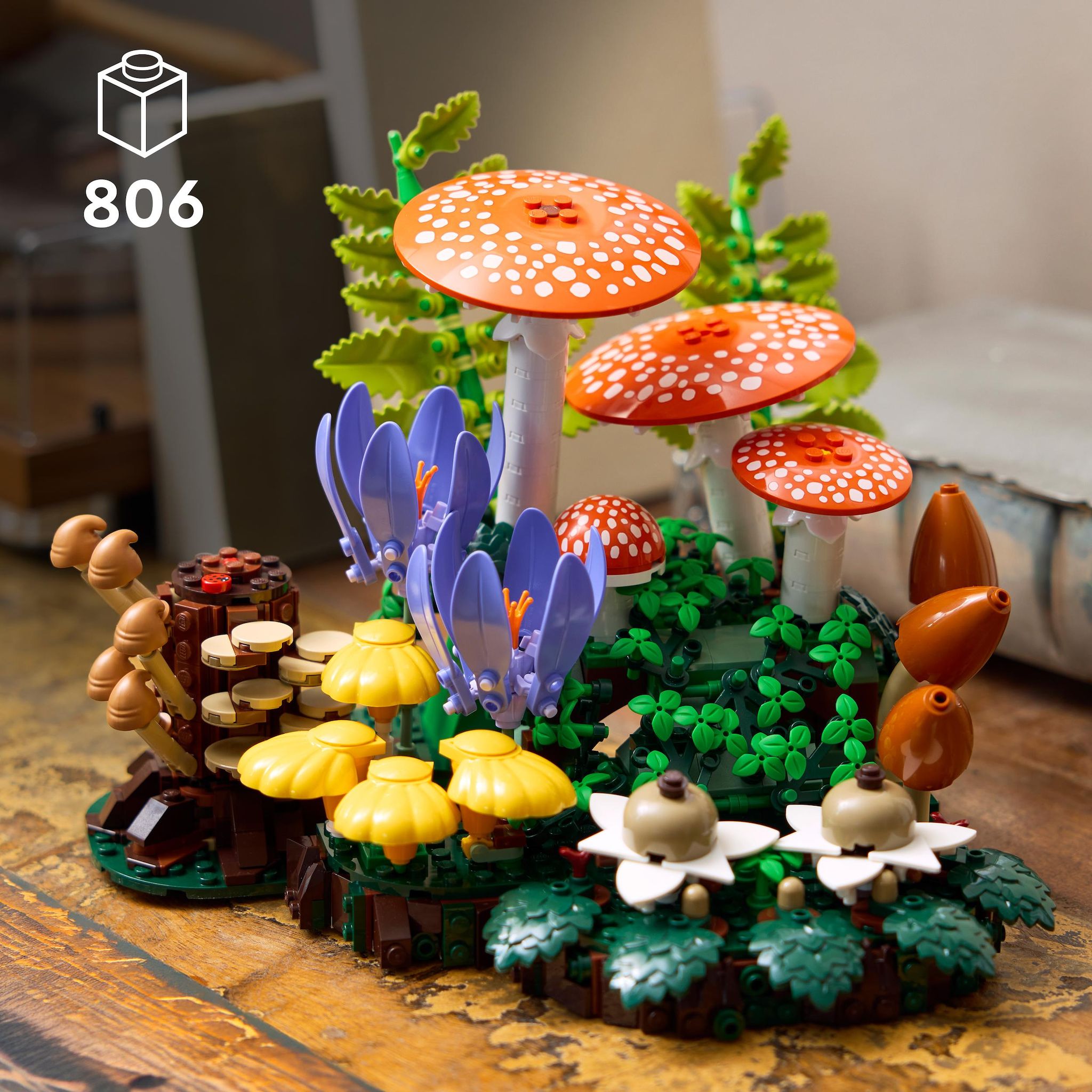 Voir la diapositive 3 : LEGO Botanicals 11505 Les Champignons des Bois - Set pour Adulte - Plantes Artificielles