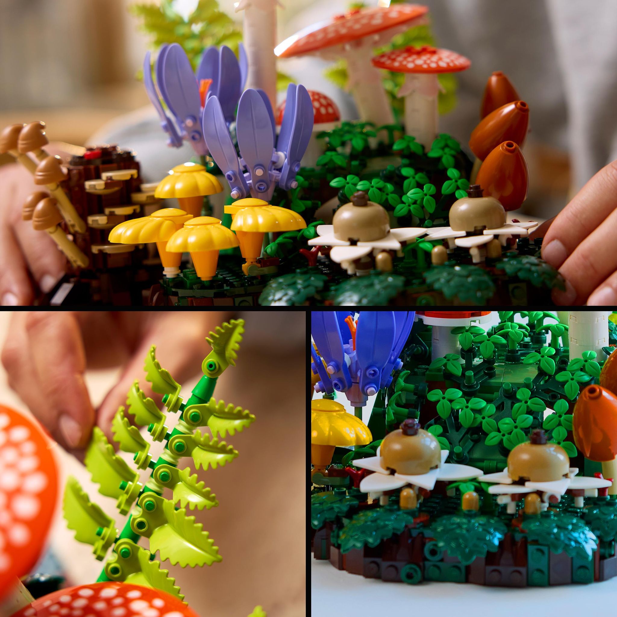 Voir la diapositive 6 : LEGO Botanicals 11505 Les Champignons des Bois - Set pour Adulte - Plantes Artificielles