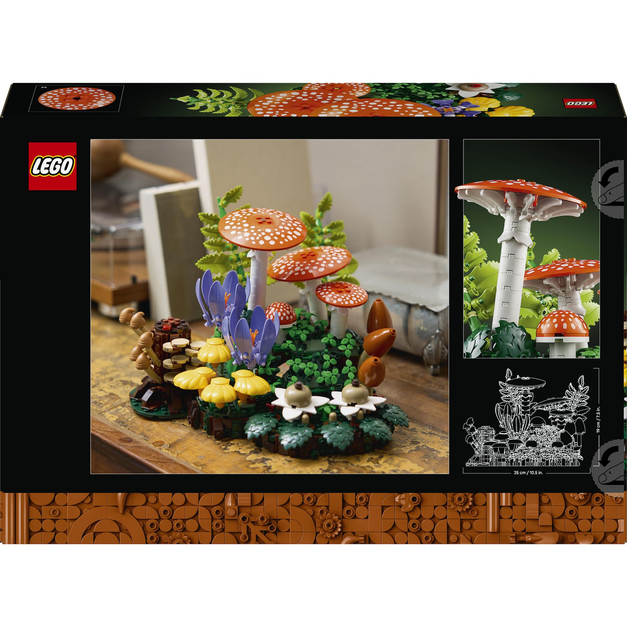 Voir la diapositive 7 : LEGO Botanicals 11505 Les Champignons des Bois - Set pour Adulte - Plantes Artificielles